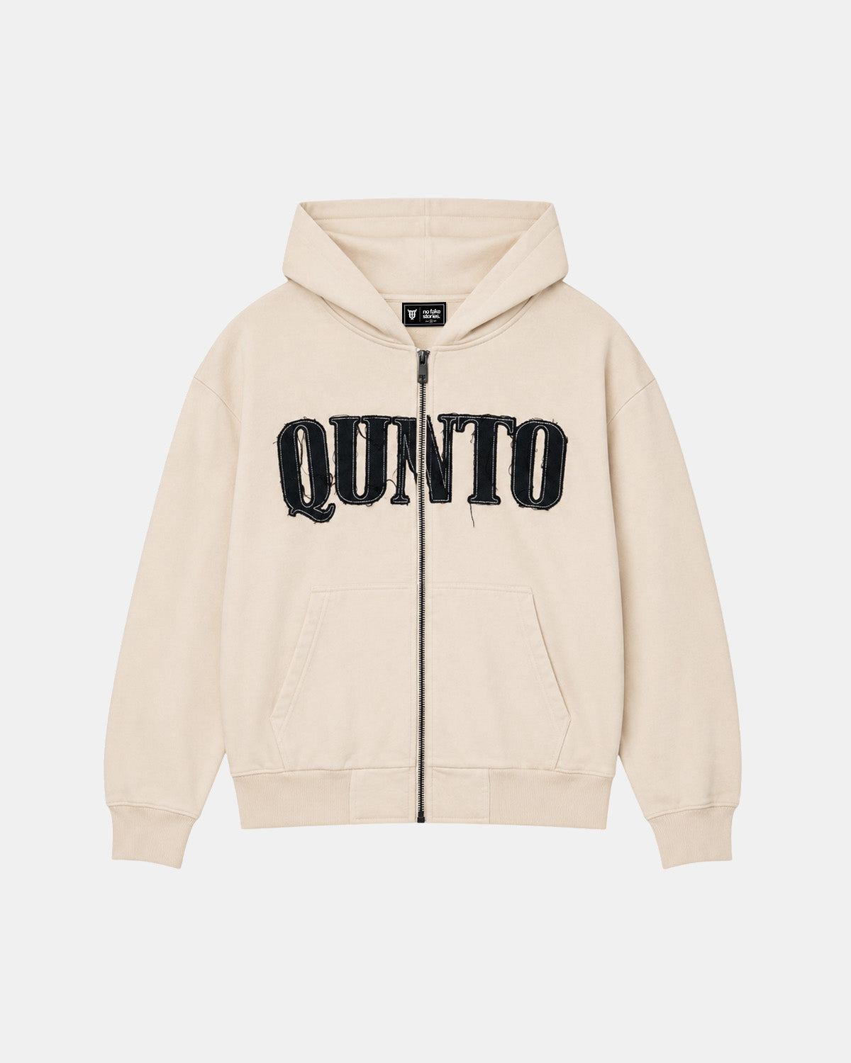 Classic Zip Hoodie Cream
