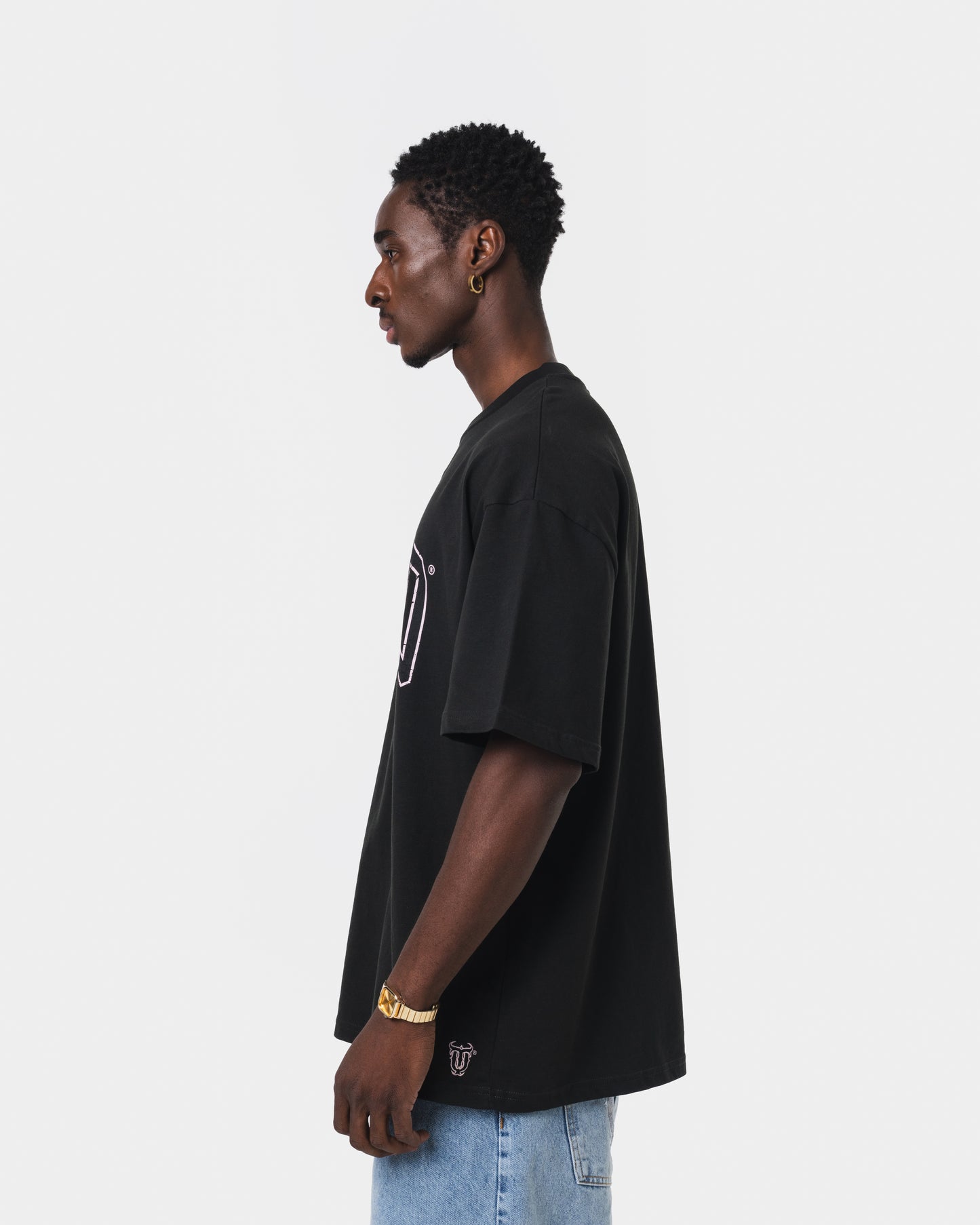 QUNTO PINK OUTLINER TSHIRT