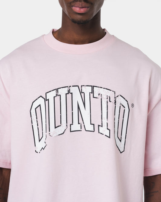 QUNTO WHITE ON PINK TSHIRT