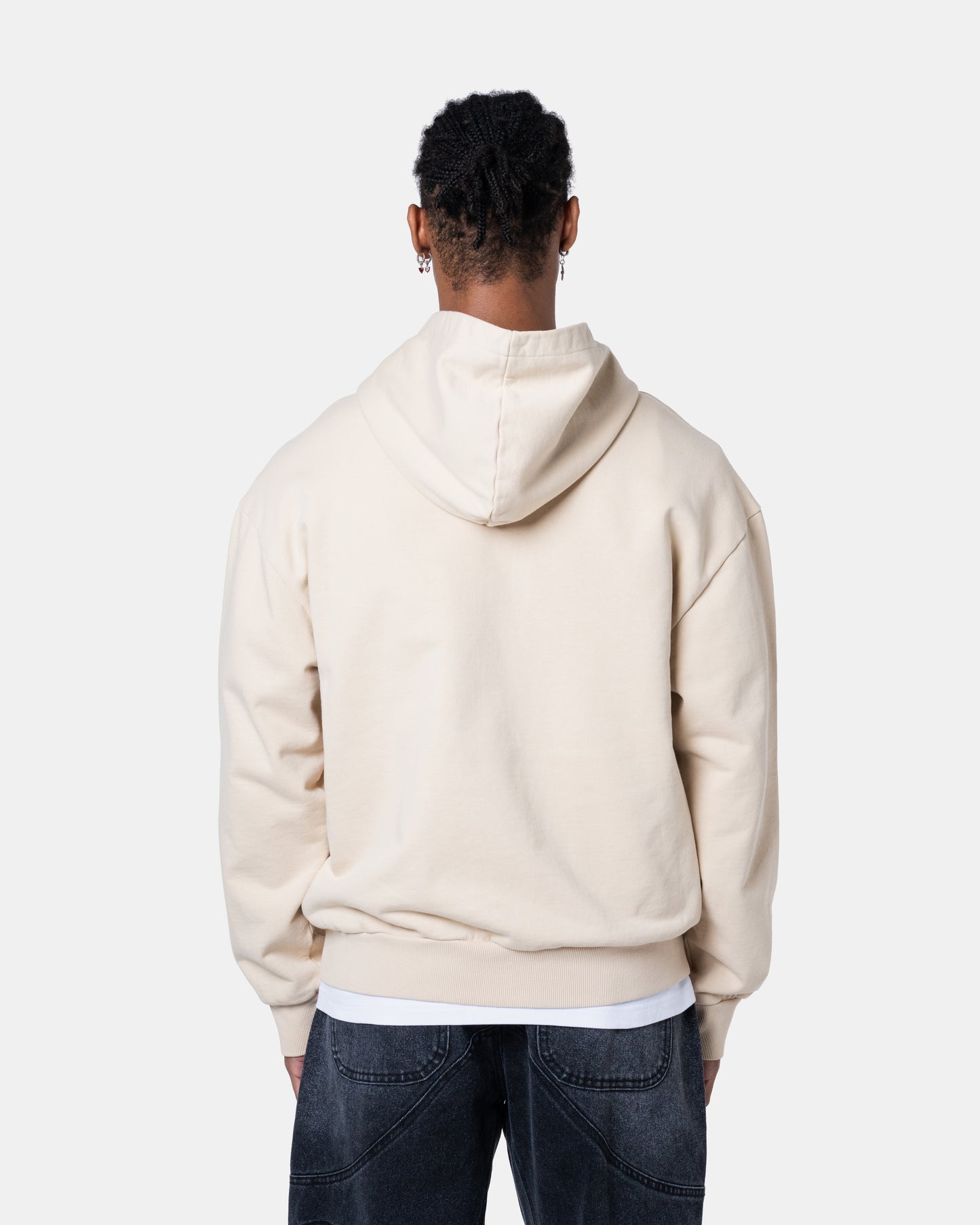 CLASSIC ZIPER HOODIE CREAM