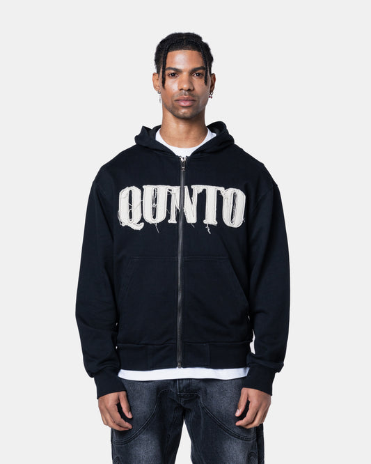 CLASSIC ZIPER HOODIE BLACK