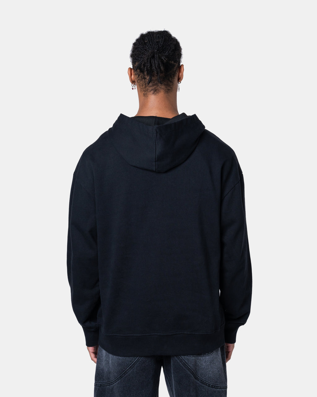 QUNTO C Logo Hoodie Black