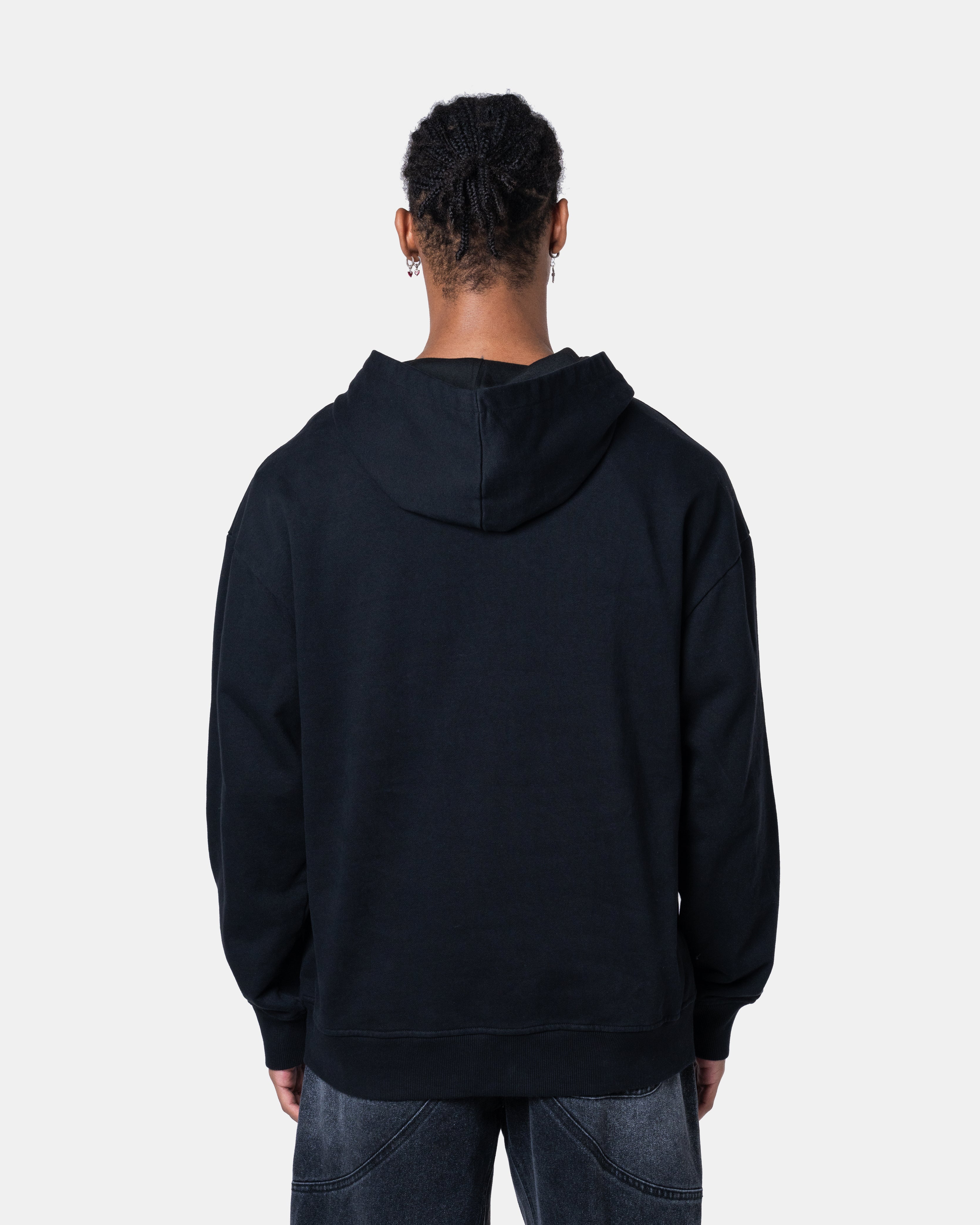 QUNTO C Logo Hoodie Black