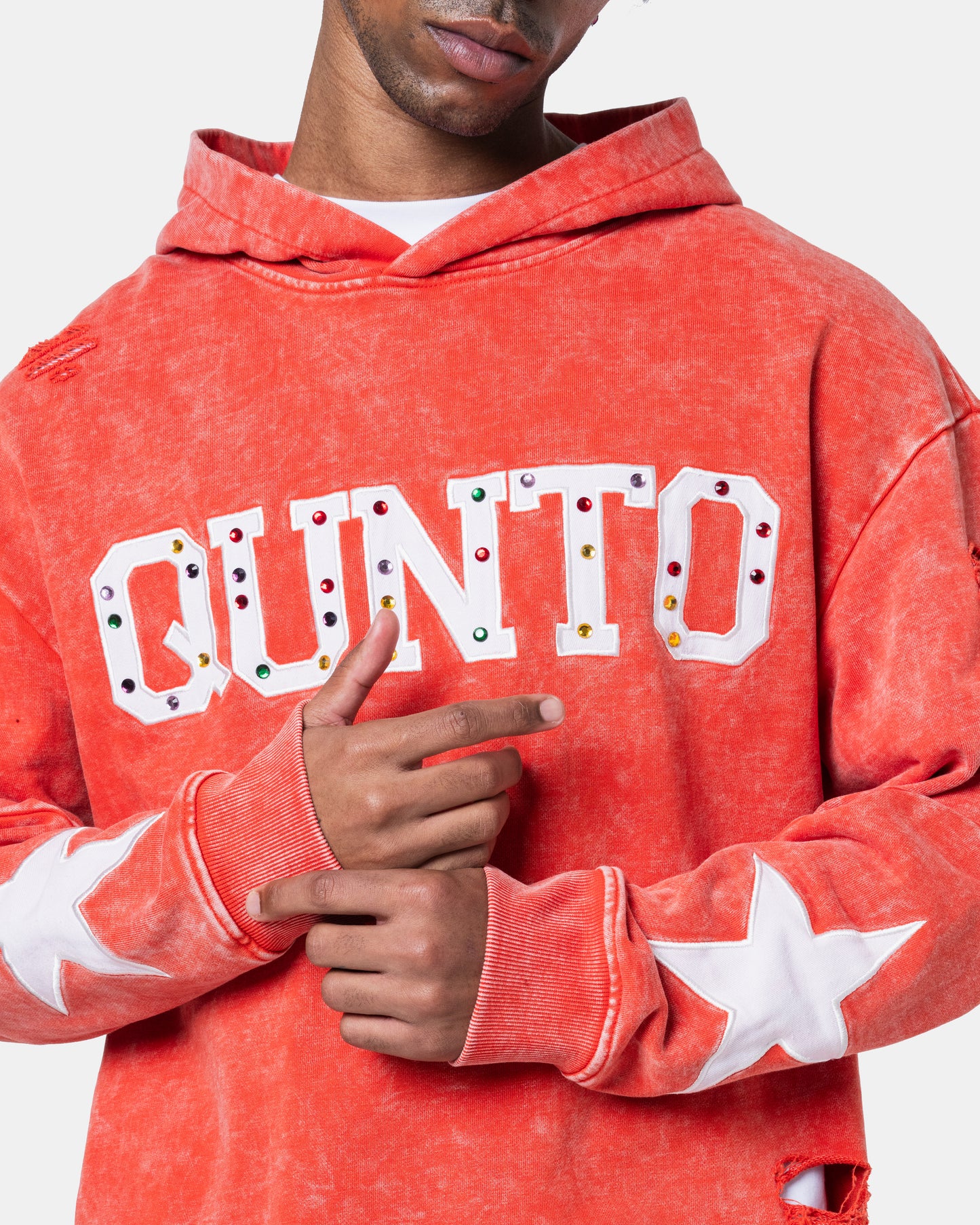 QUNTO STAR HOODIE ORANGE