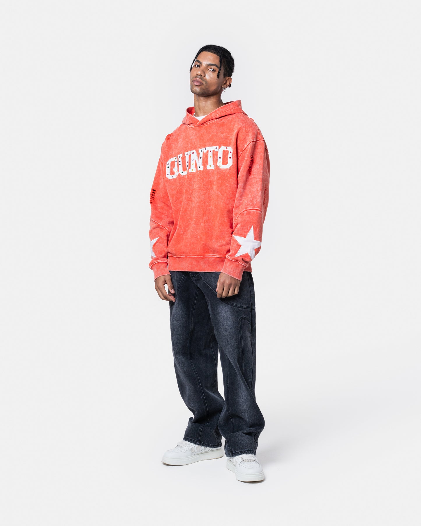 QUNTO STAR HOODIE ORANGE