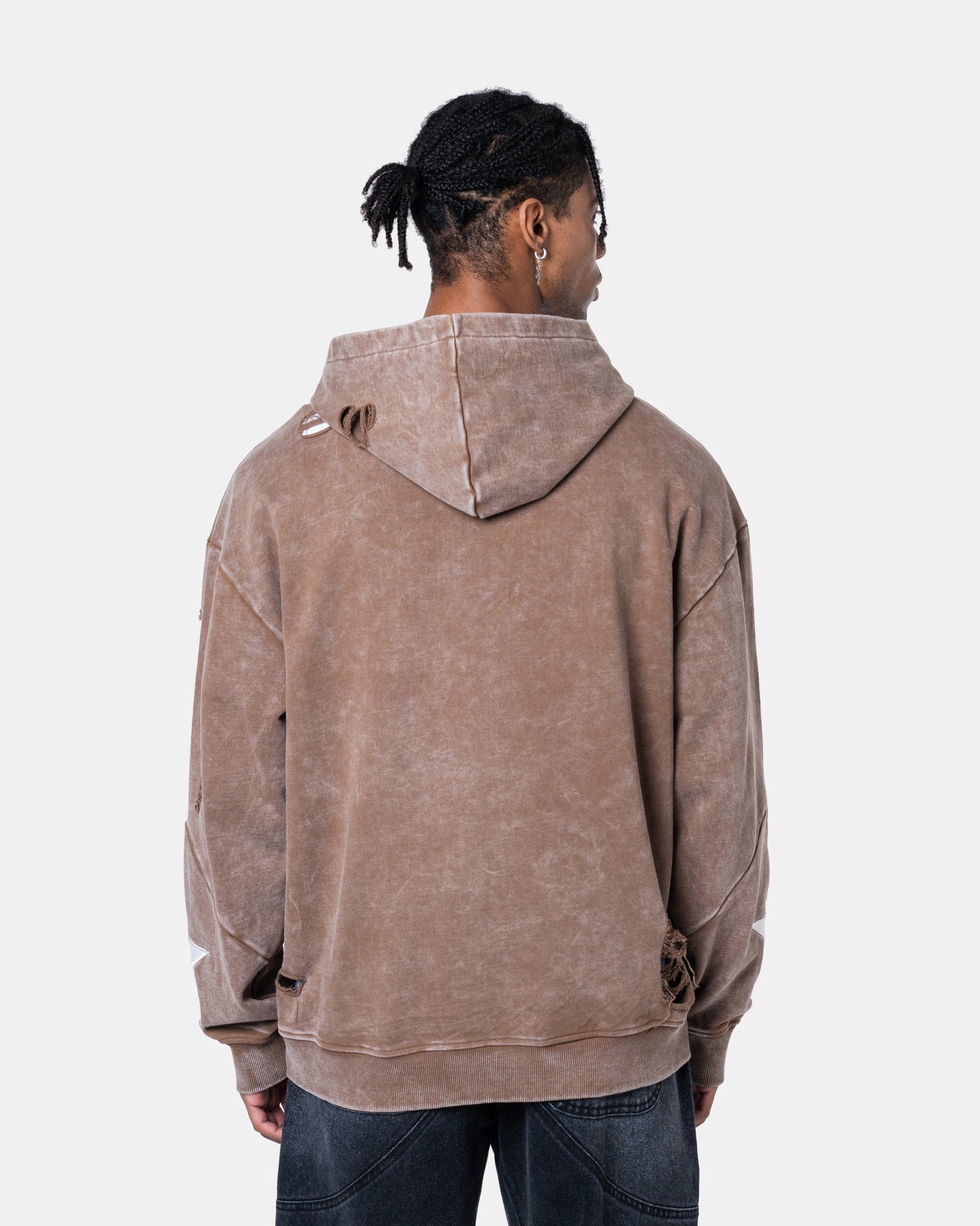 QUNTO STAR HOODIE BROWN