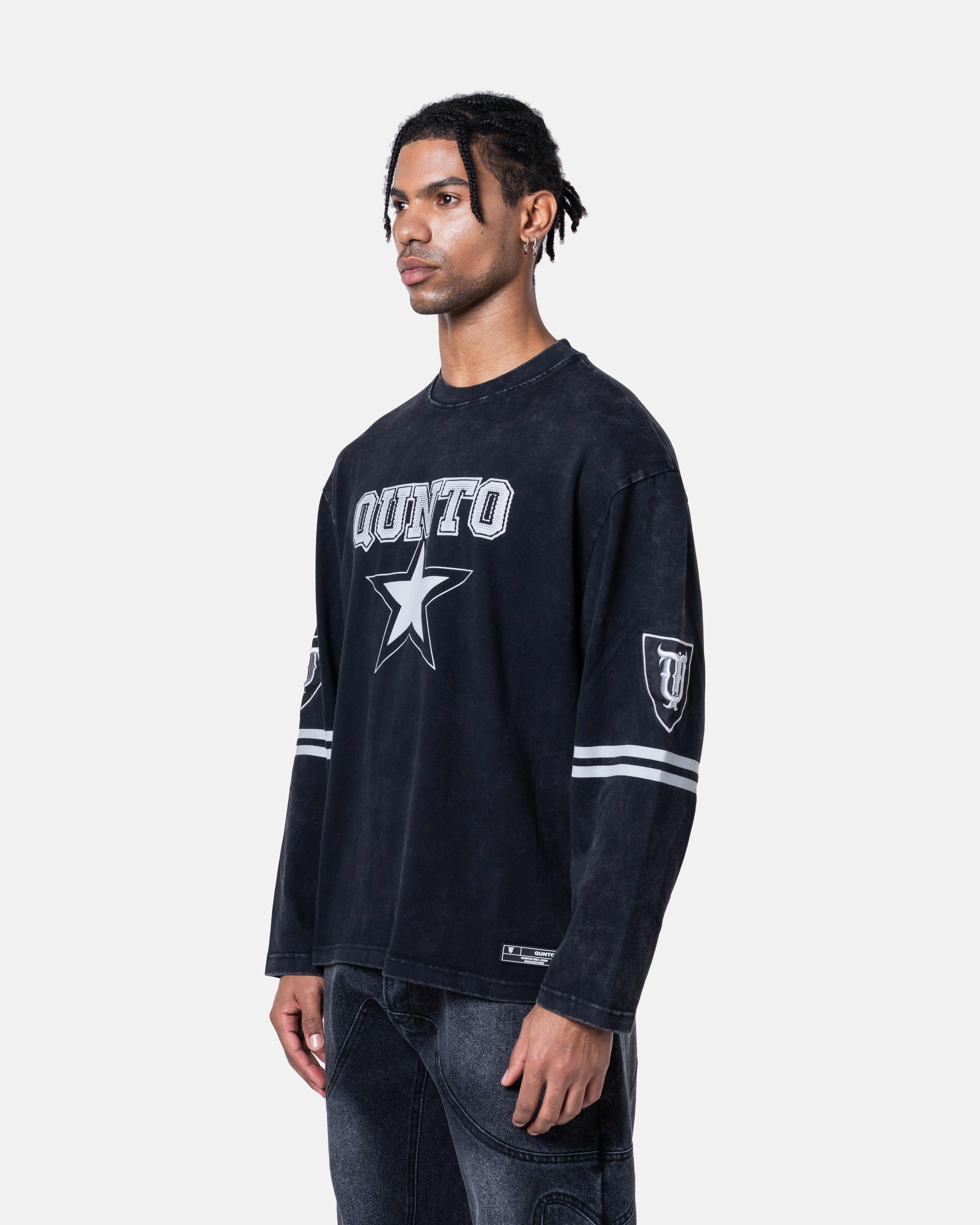 Star Long Sleeve Black