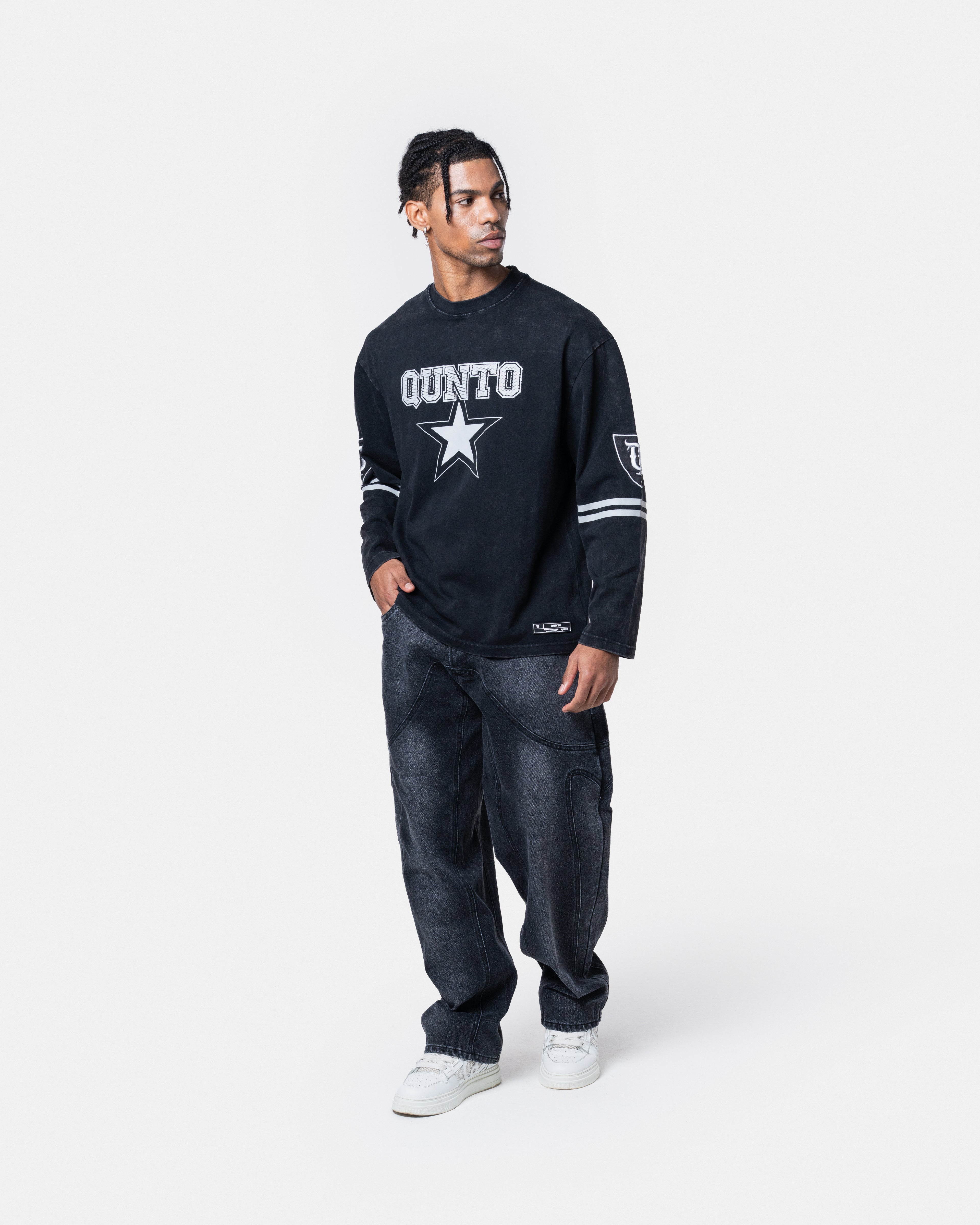 Star Long Sleeve Black