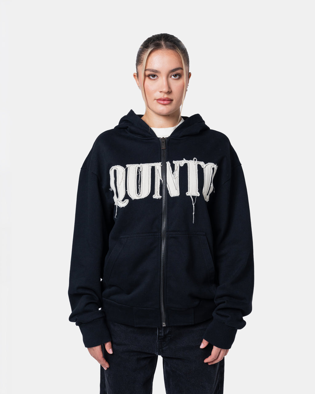 Classic Zip Hoodie Black