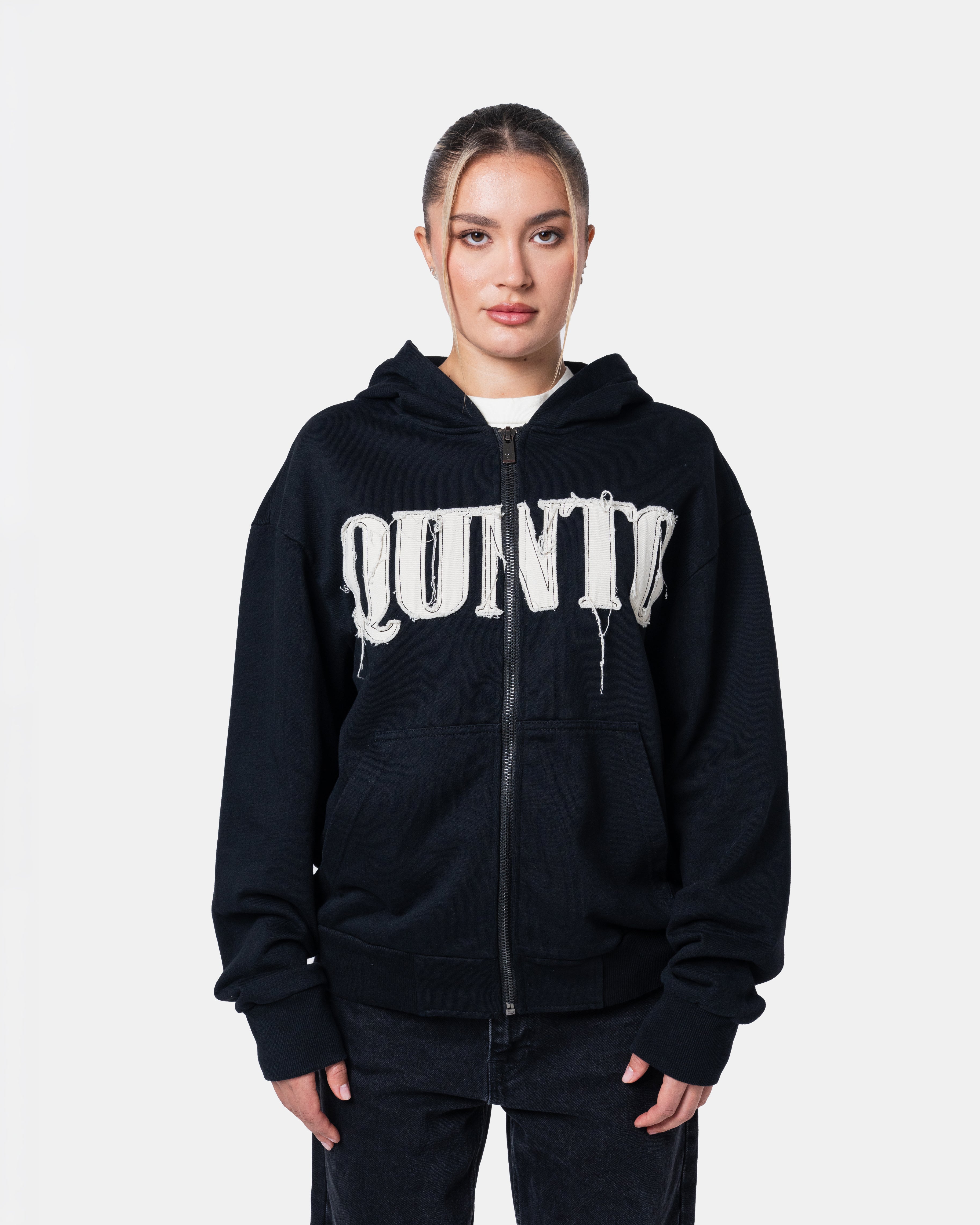 Classic Zip Hoodie Black