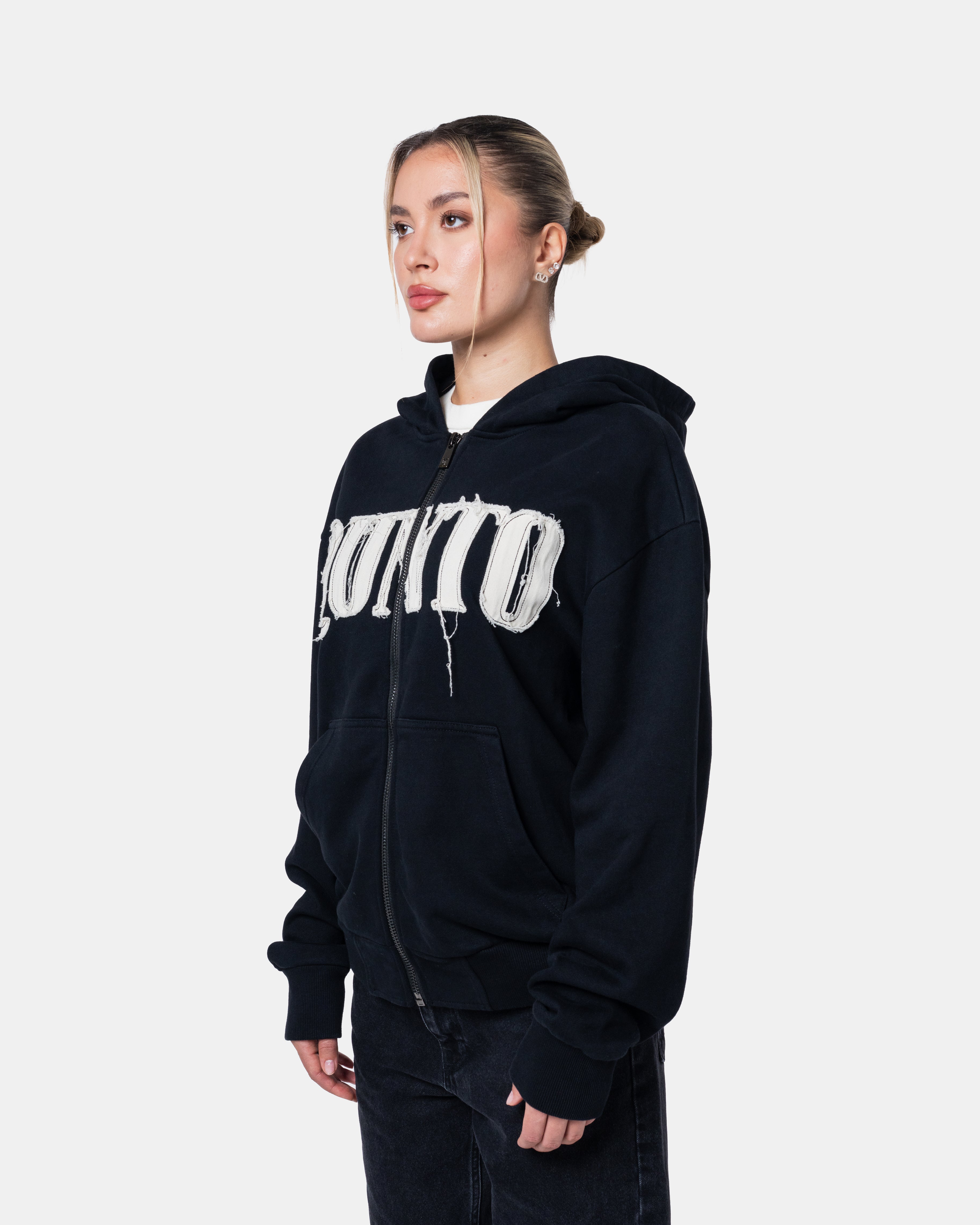 Classic Zip Hoodie Black