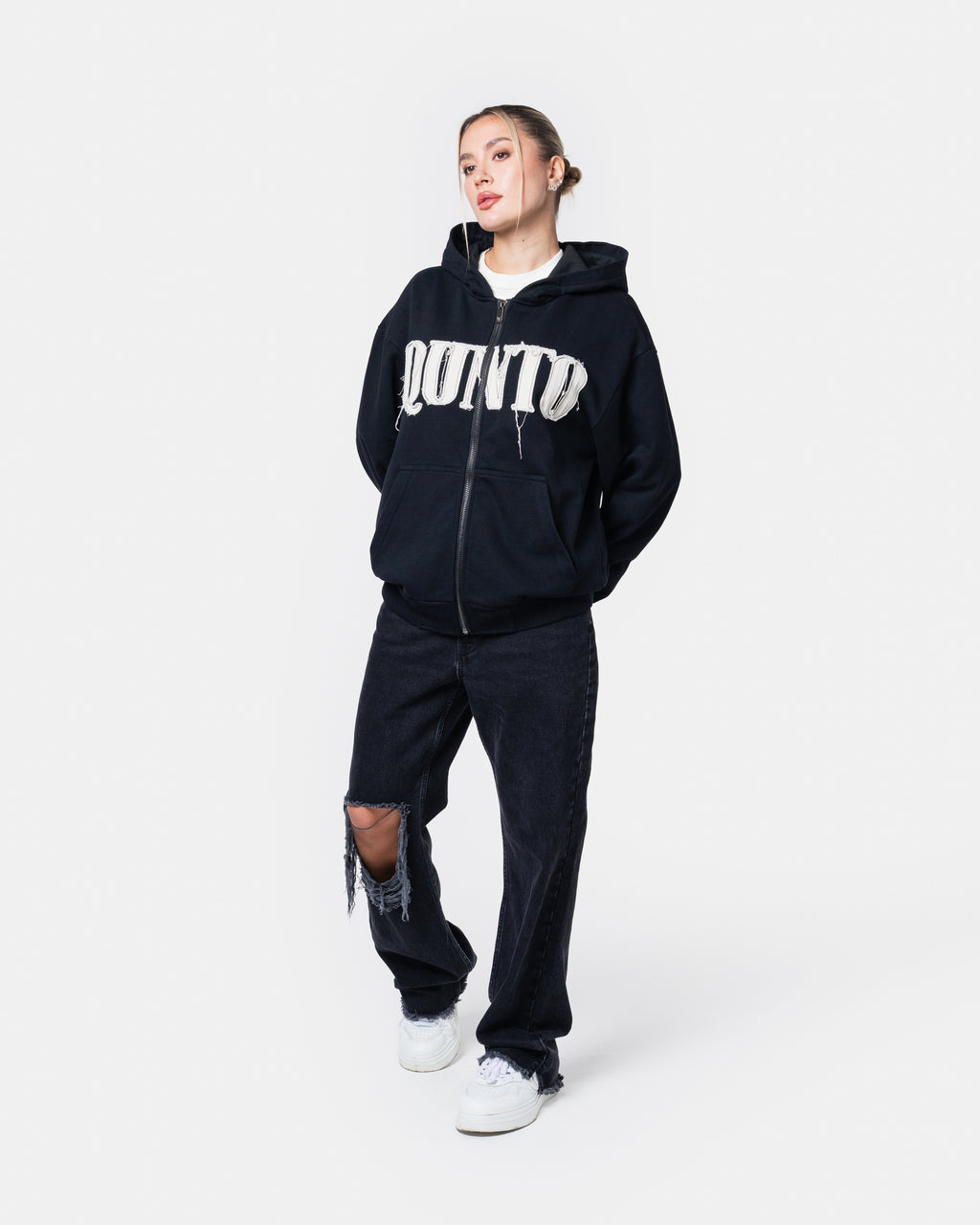Classic Zip Hoodie Black