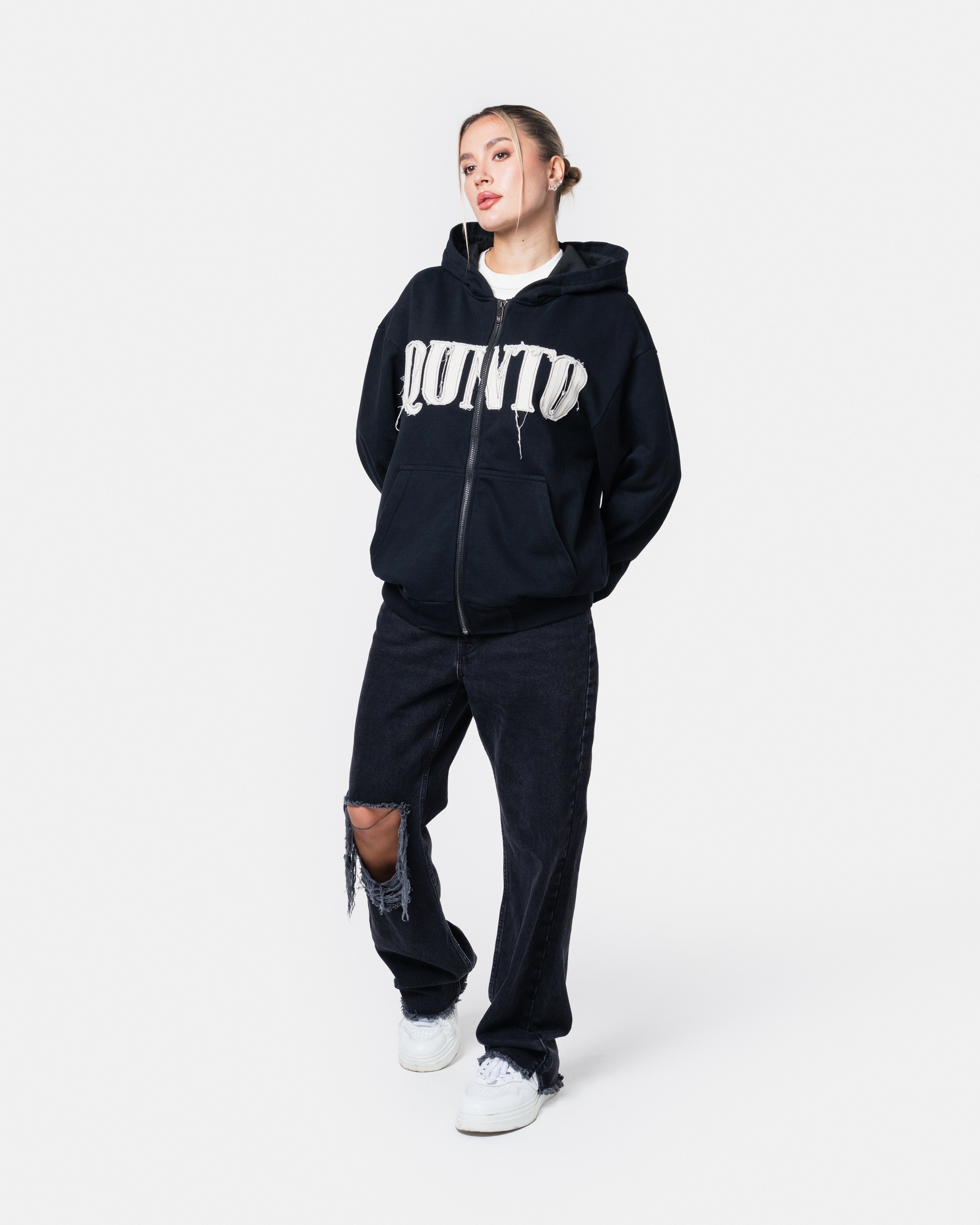 Classic Zip Hoodie Black