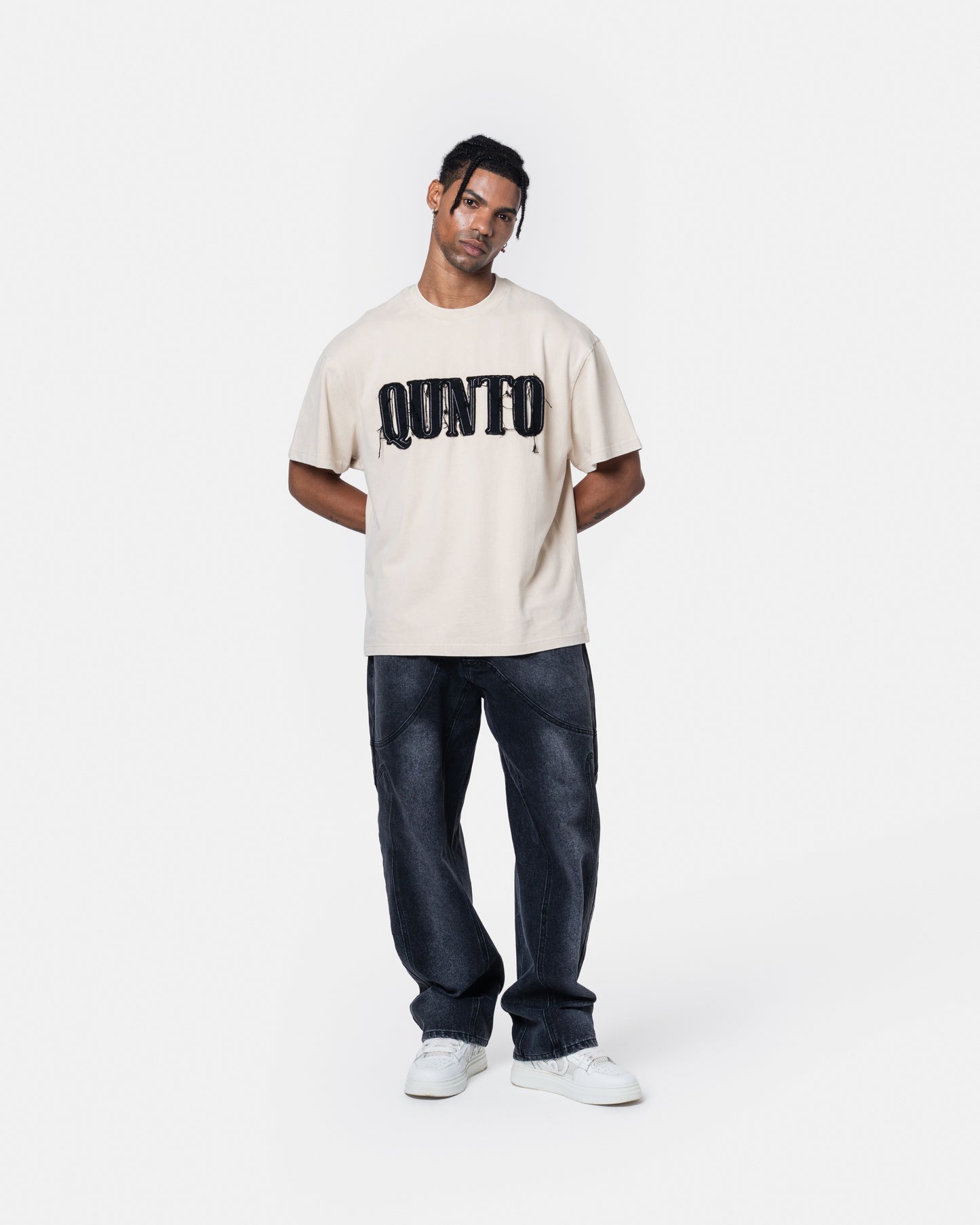 QUNTO OVERSIZE TEE CREAM