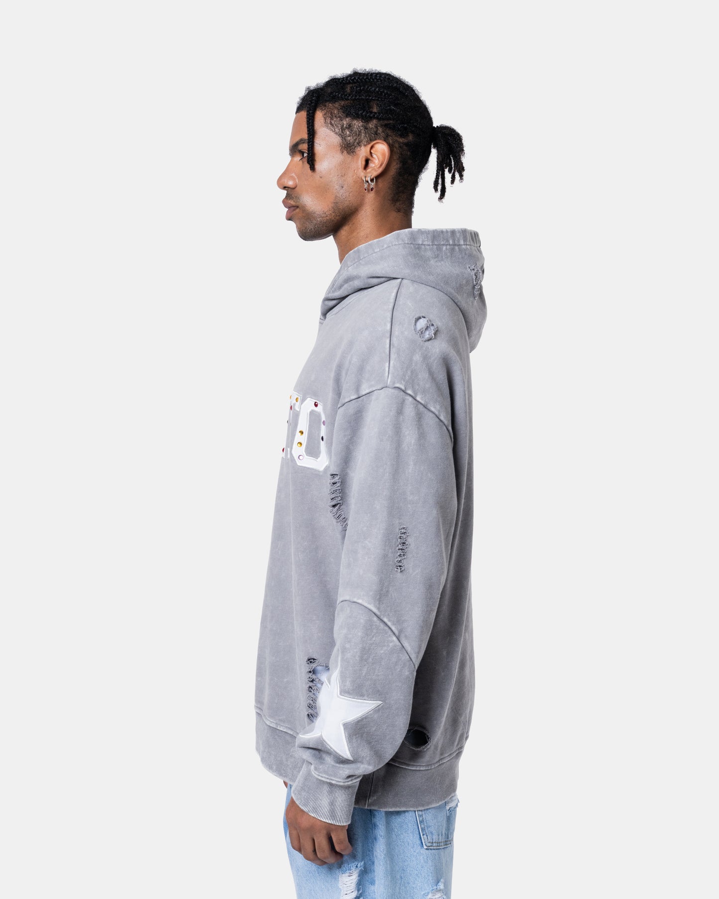 QUNTO STAR HOODIE GREY