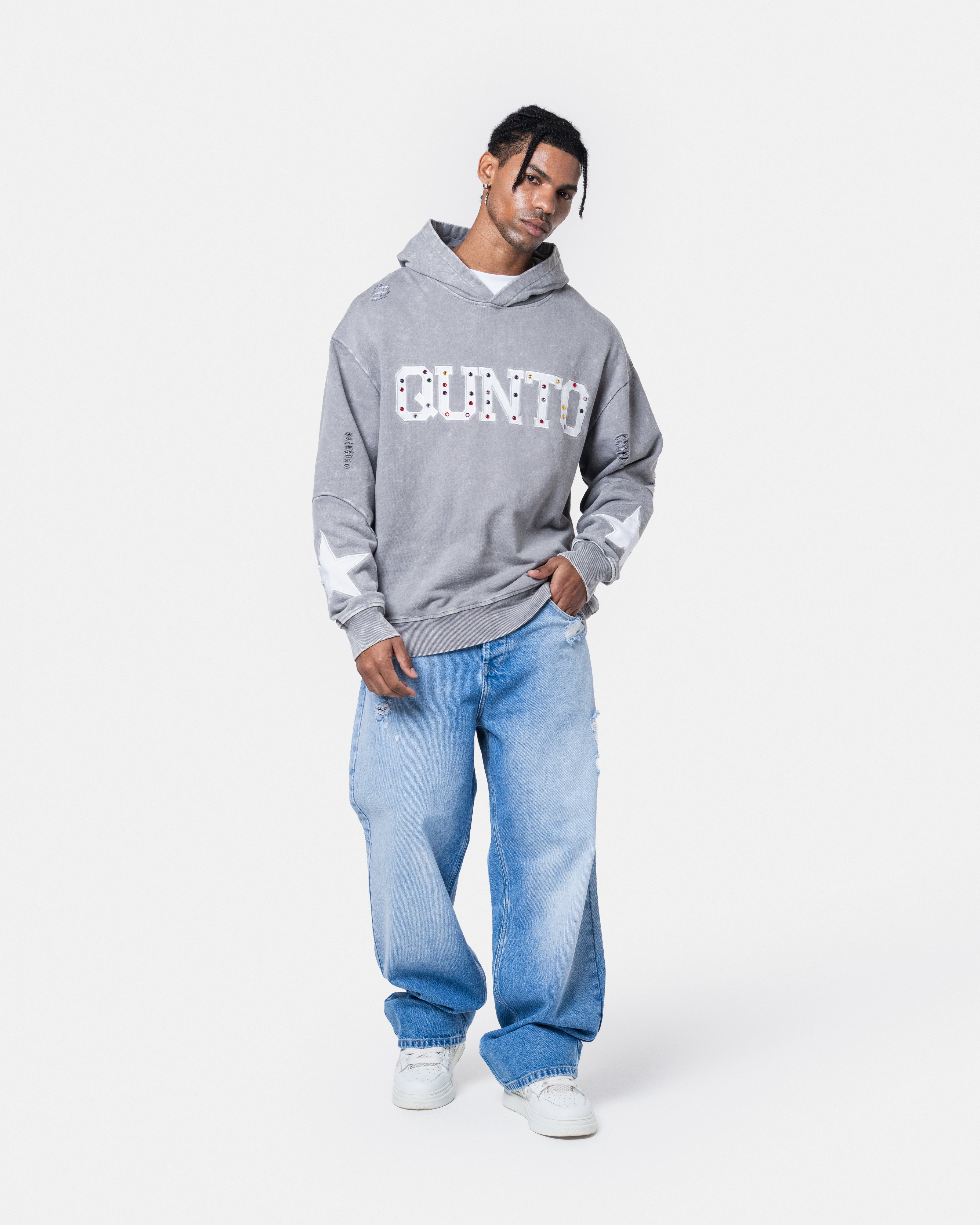 QUNTO Star Hoodie Grey