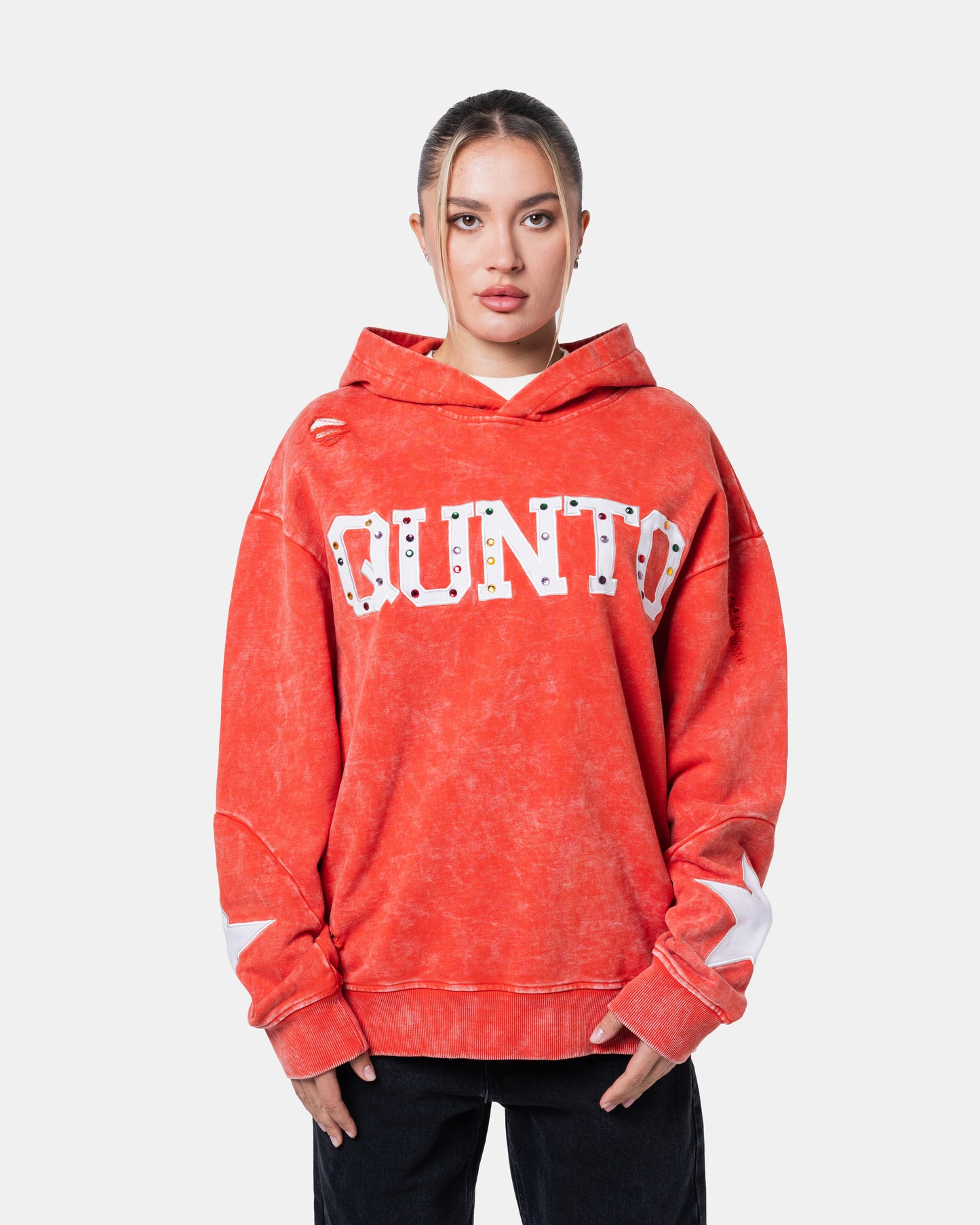 QUNTO STAR HOODIE ORANGE