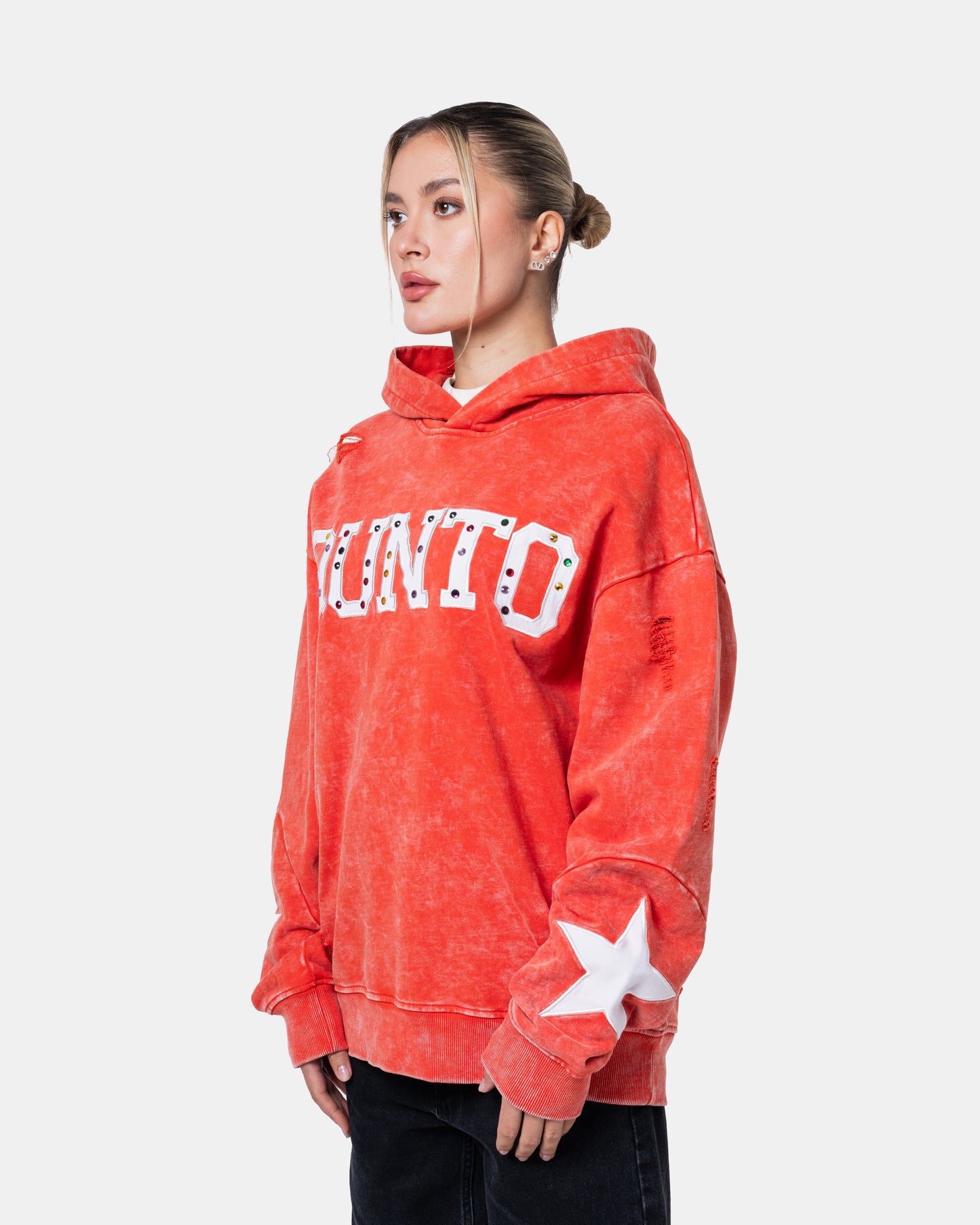 QUNTO STAR HOODIE ORANGE