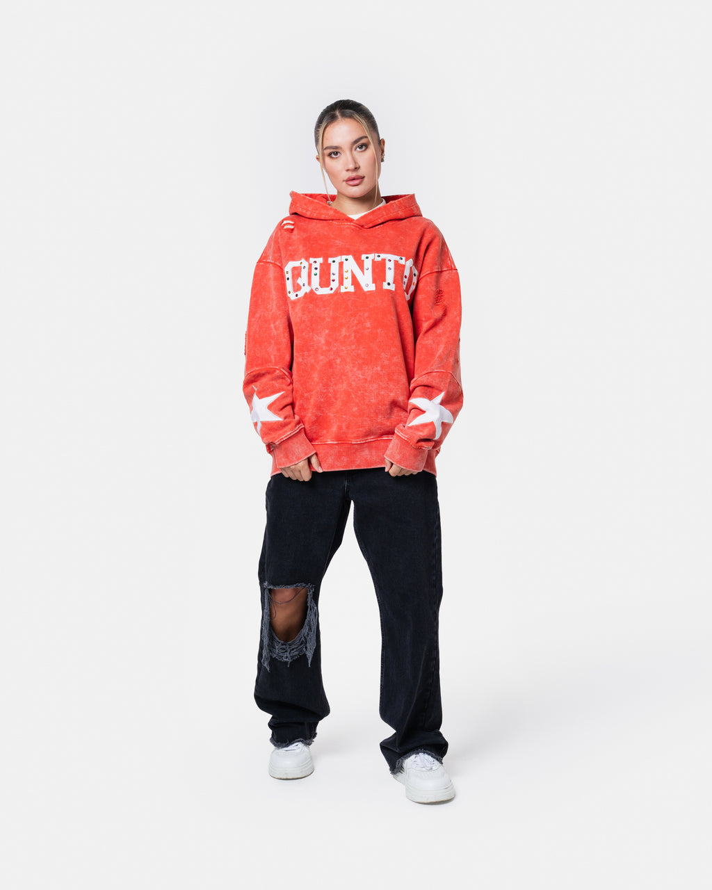 QUNTO Star Hoodie Orange