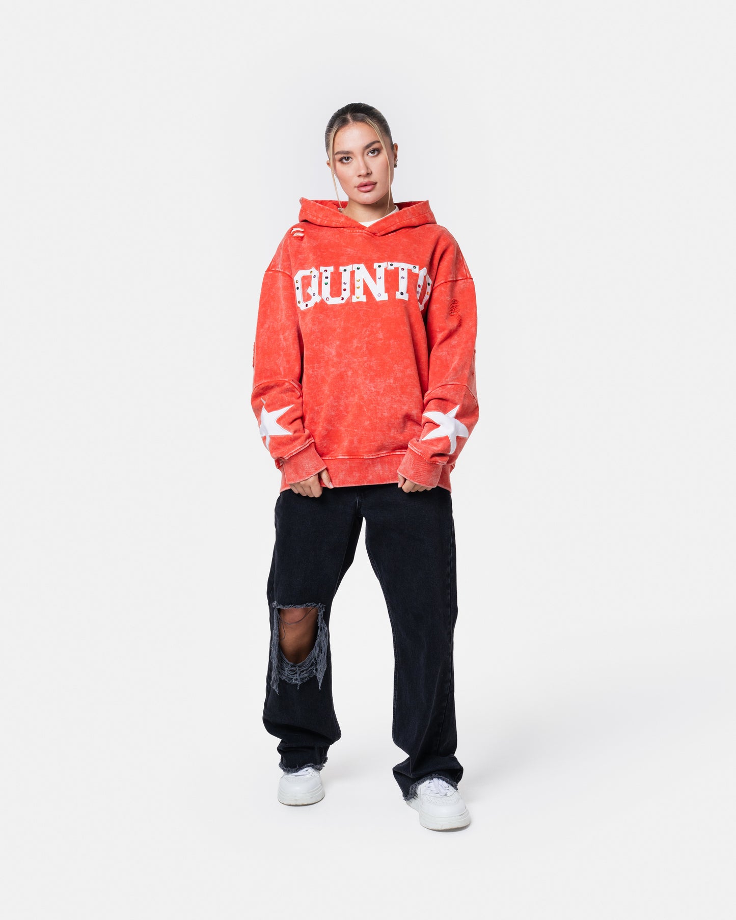 QUNTO STAR HOODIE ORANGE