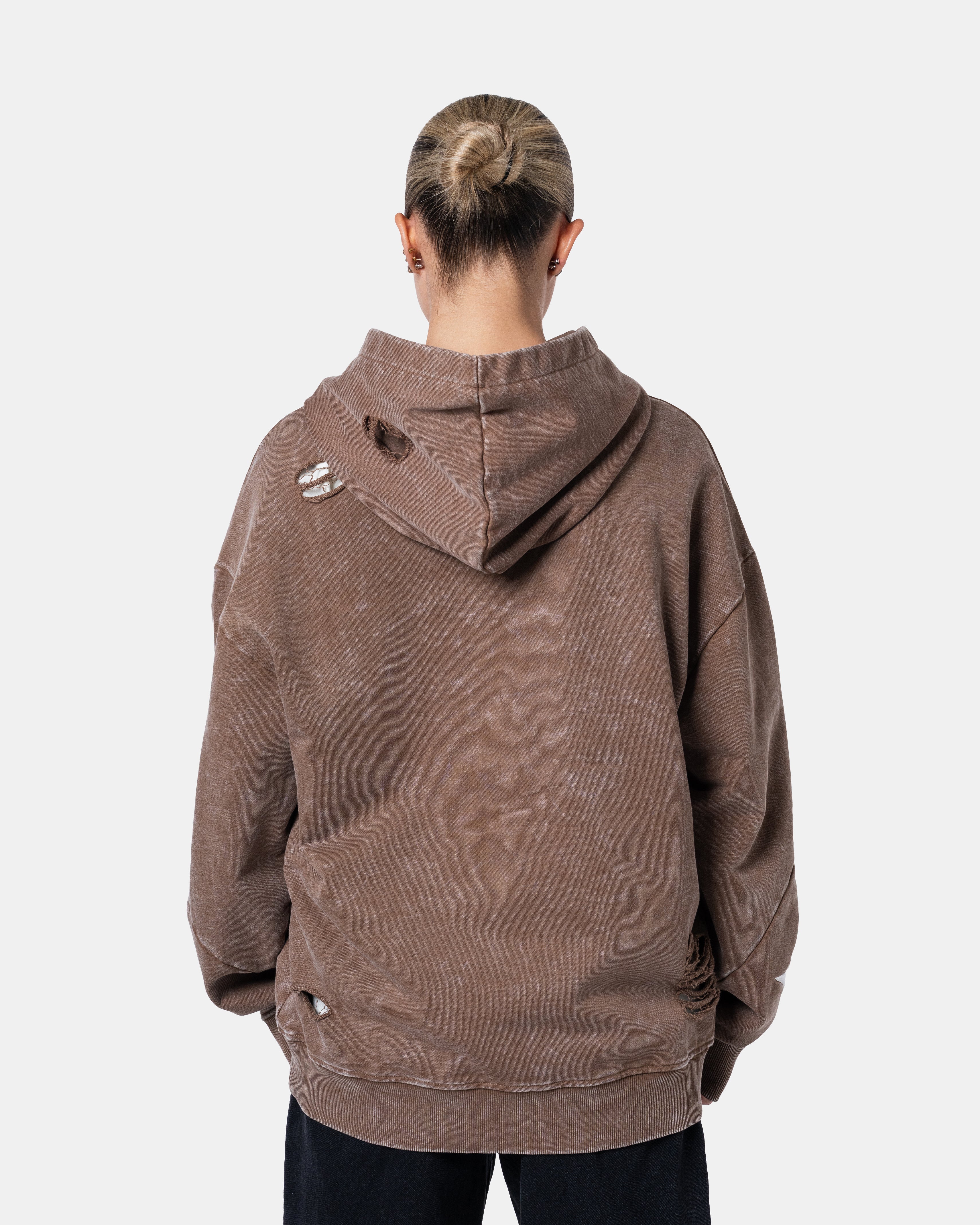 QUNTO Star Hoodie Brown