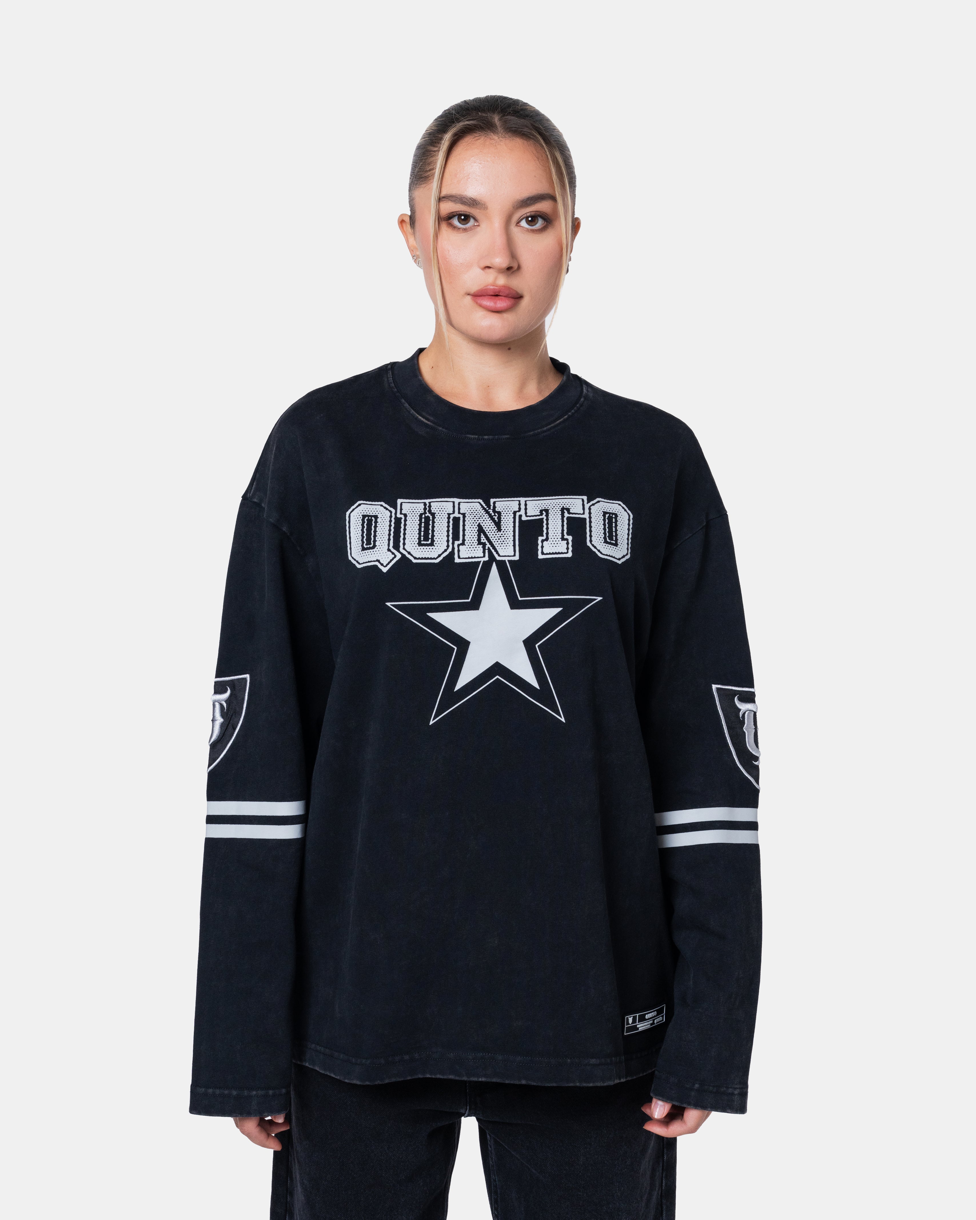 Star Long Sleeve Black