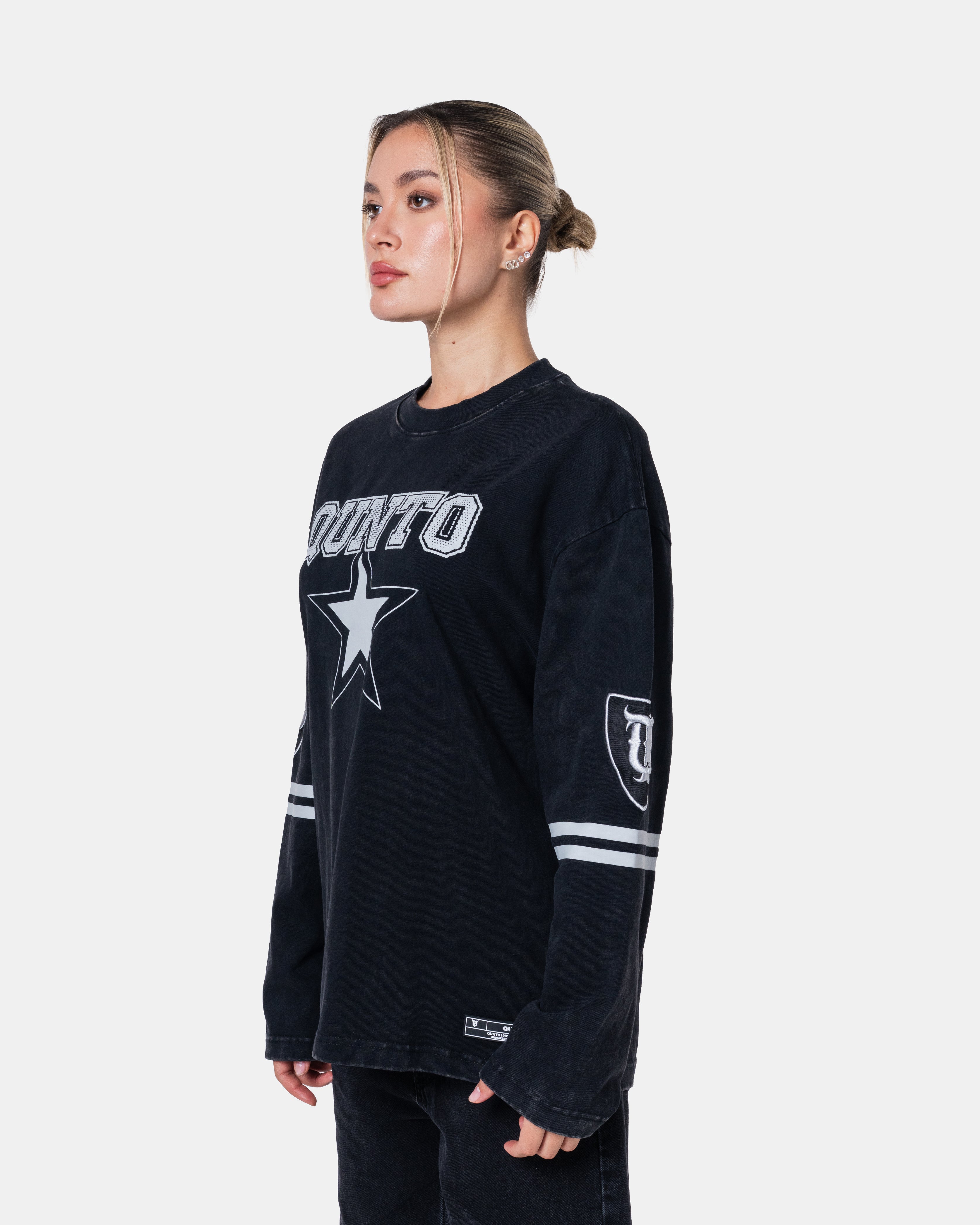 Star Long Sleeve Black