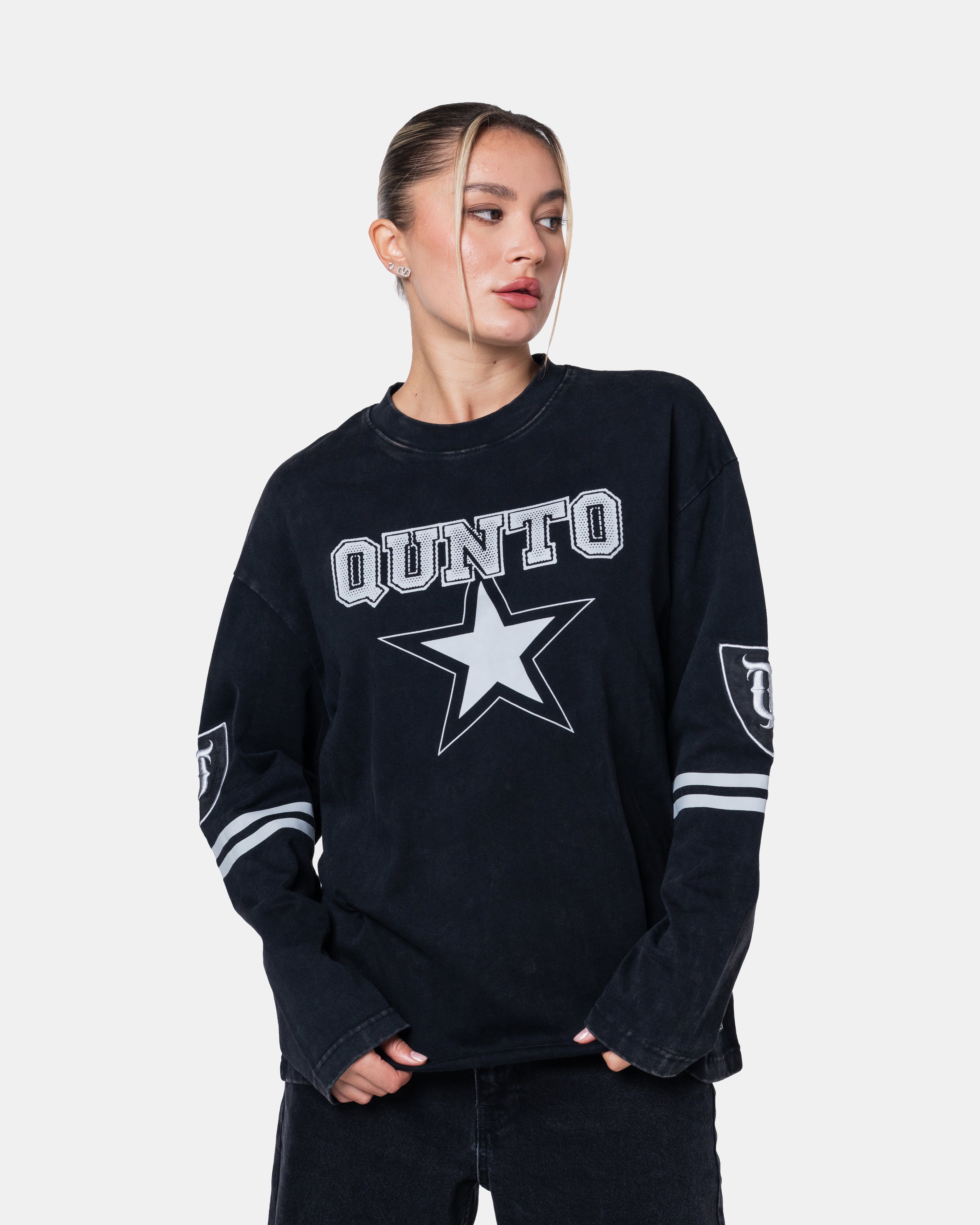 Star Long Sleeve Black