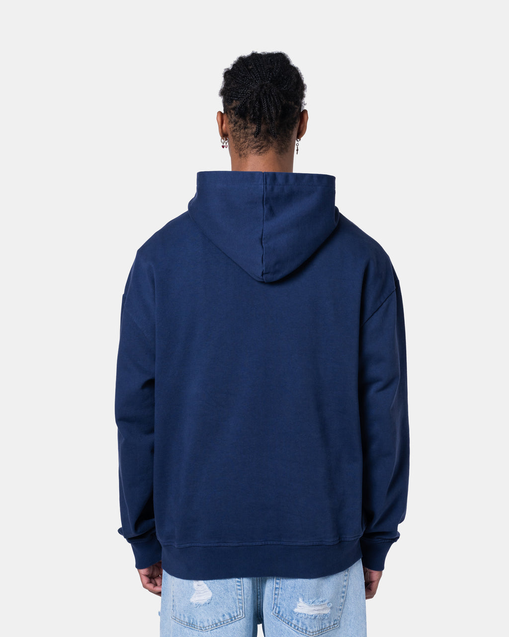 QUNTO C Logo Hoodie Blue
