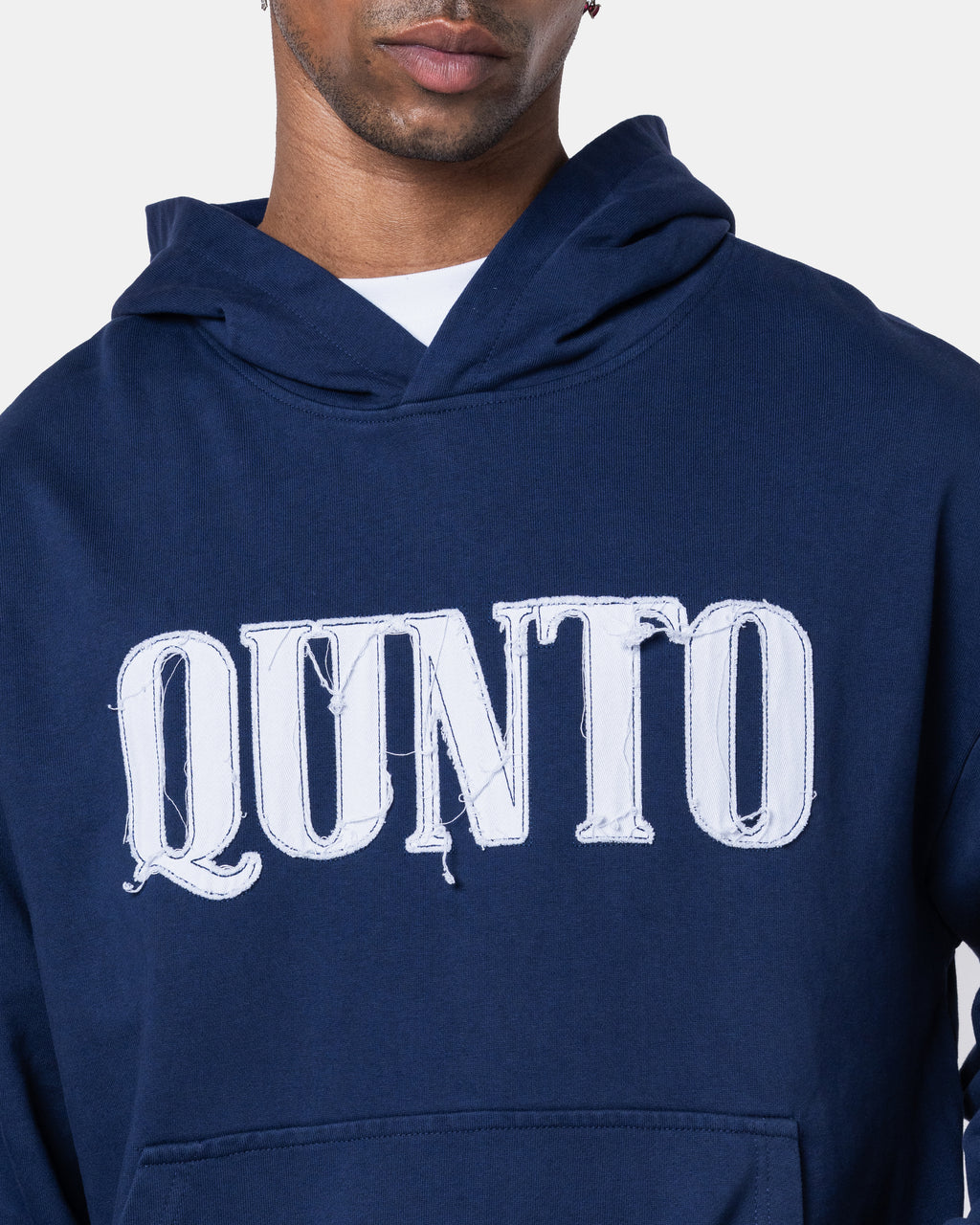 QUNTO C Logo Hoodie Blue