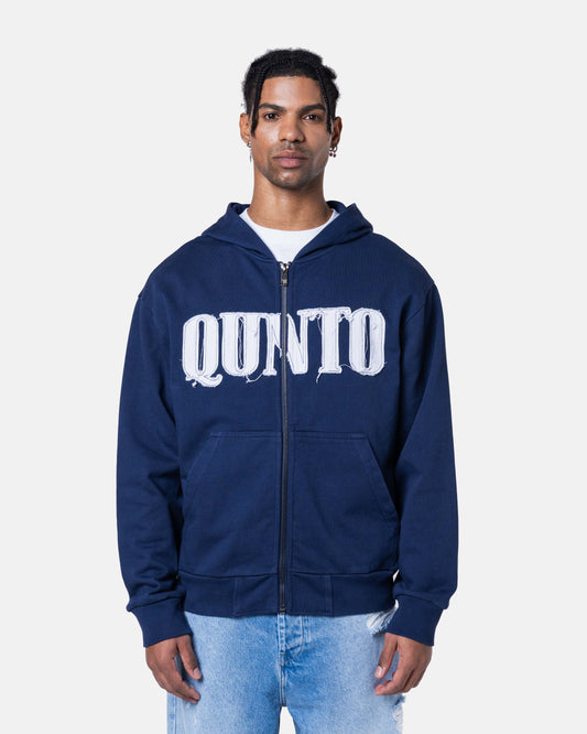 CLASSIC ZIPER HOODIE BLUE