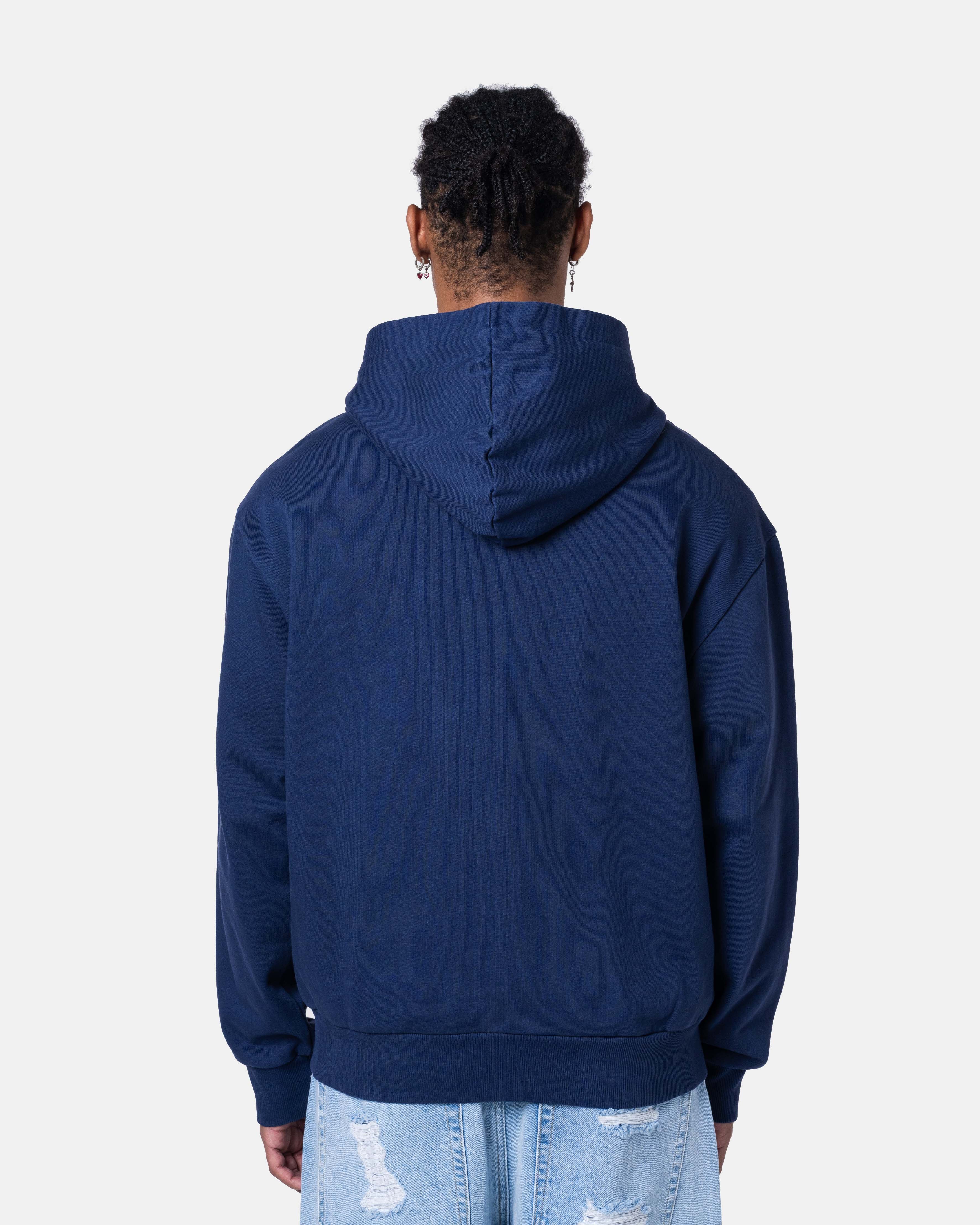 Classic Zip Hoodie Blue