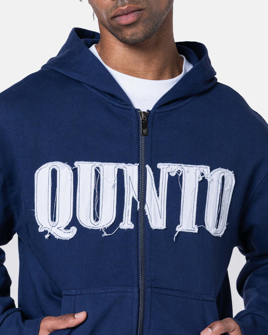 CLASSIC ZIPER HOODIE BLUE