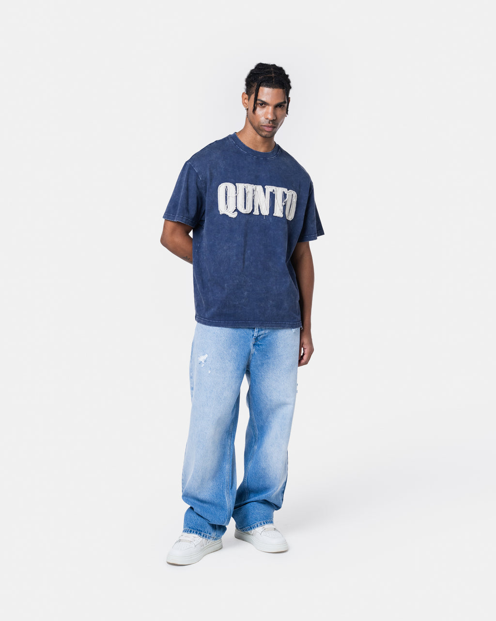 QUNTO Oversized Tee Blue