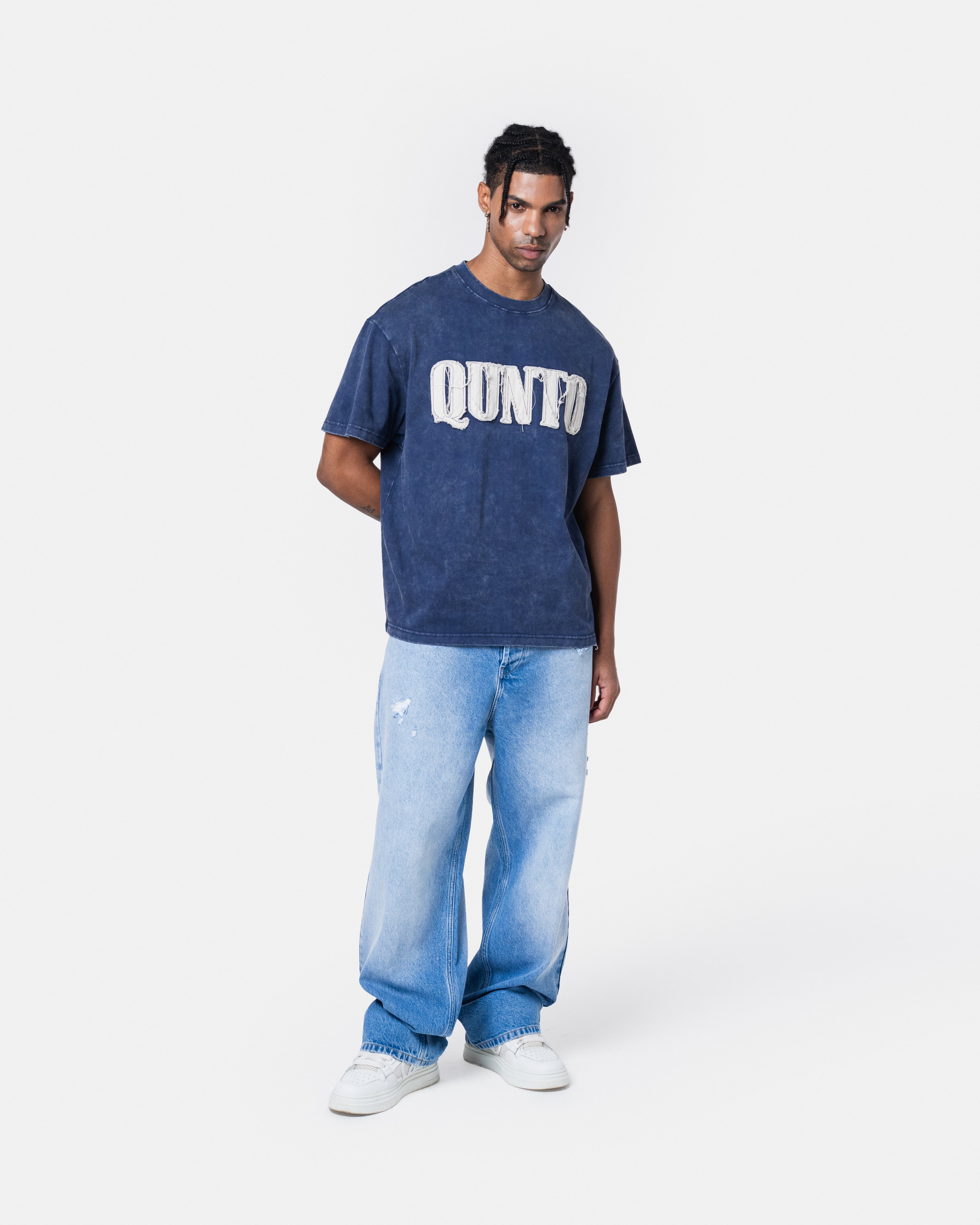 QUNTO Oversized Tee Blue