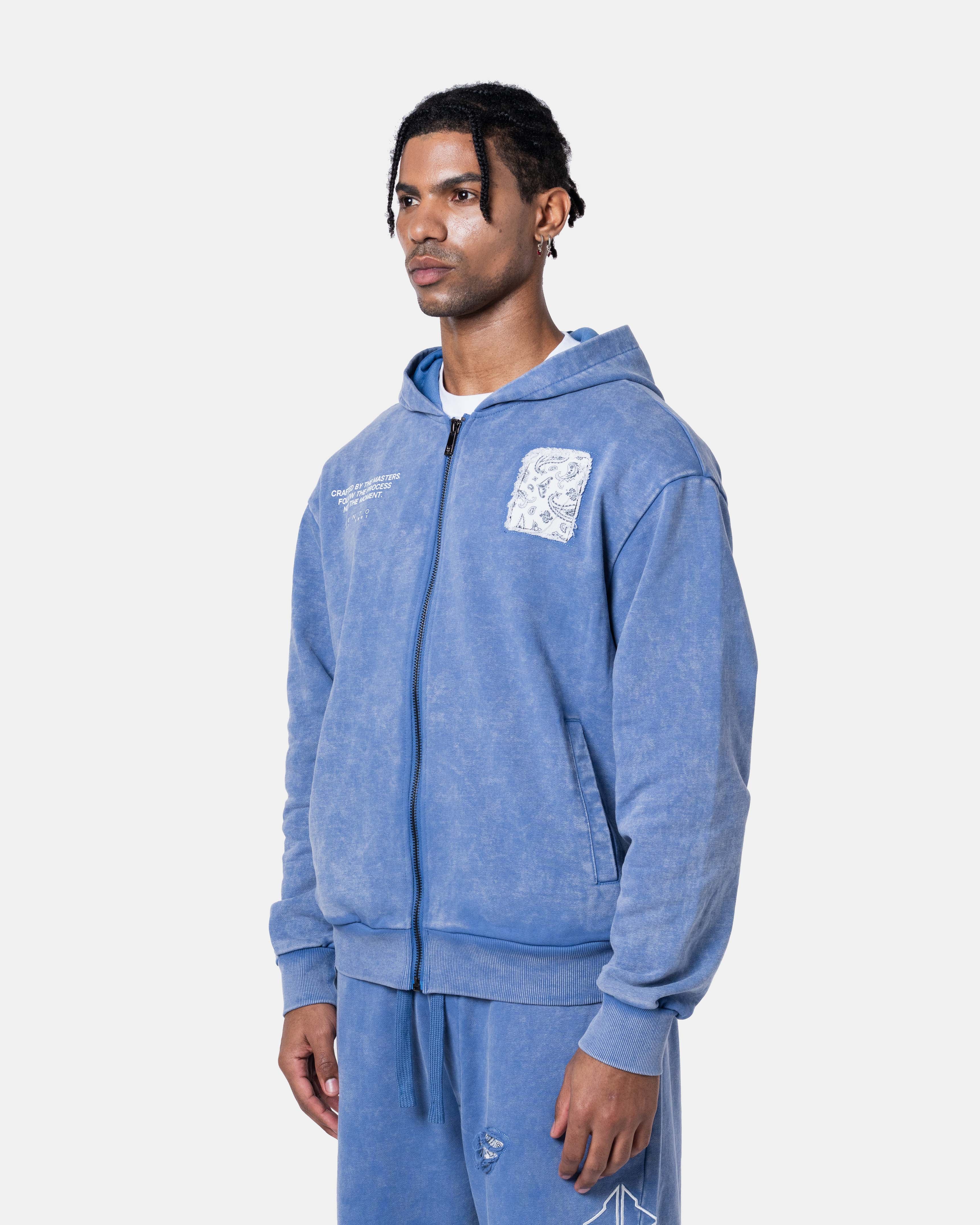 Destroy Zip Hoodie Blue