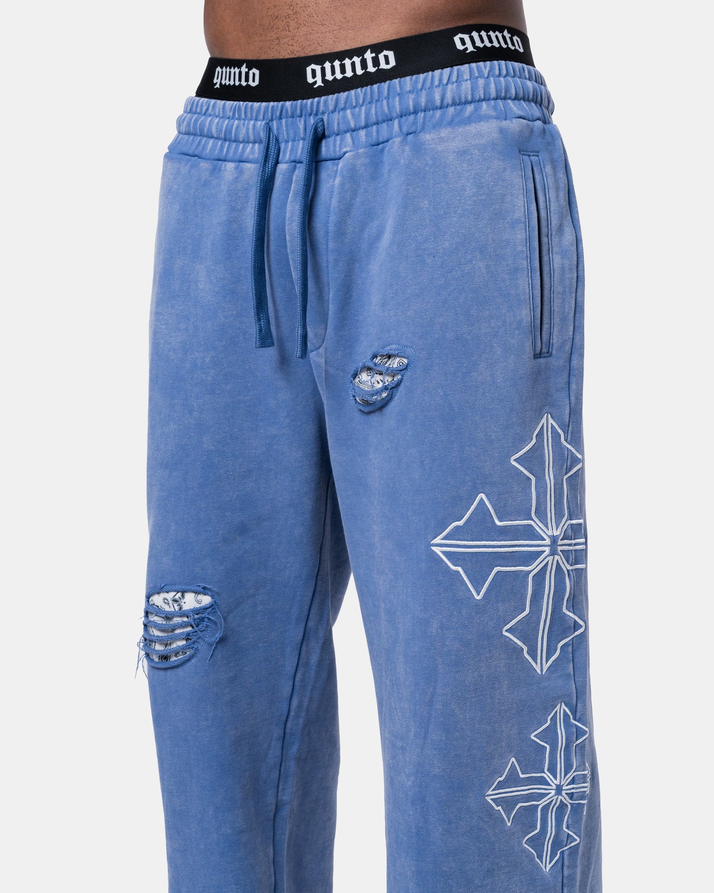 DESTROY PANTS BLUE