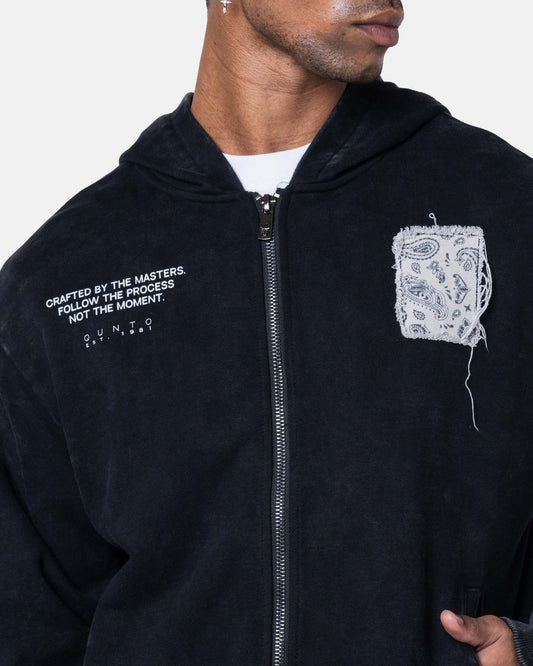 DESTROY ZIPPER HOODIE BLACK