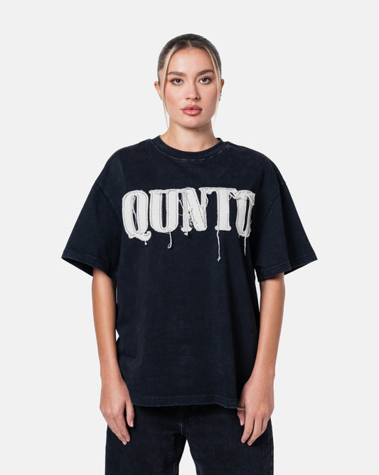 QUNTO OVERSIZE TEE BLACK