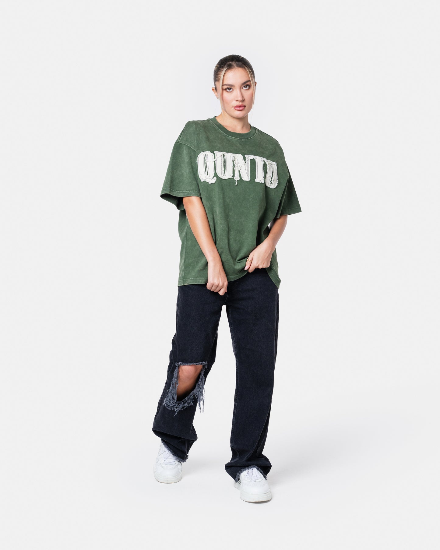 QUNTO OVERSIZE TEE GREEN