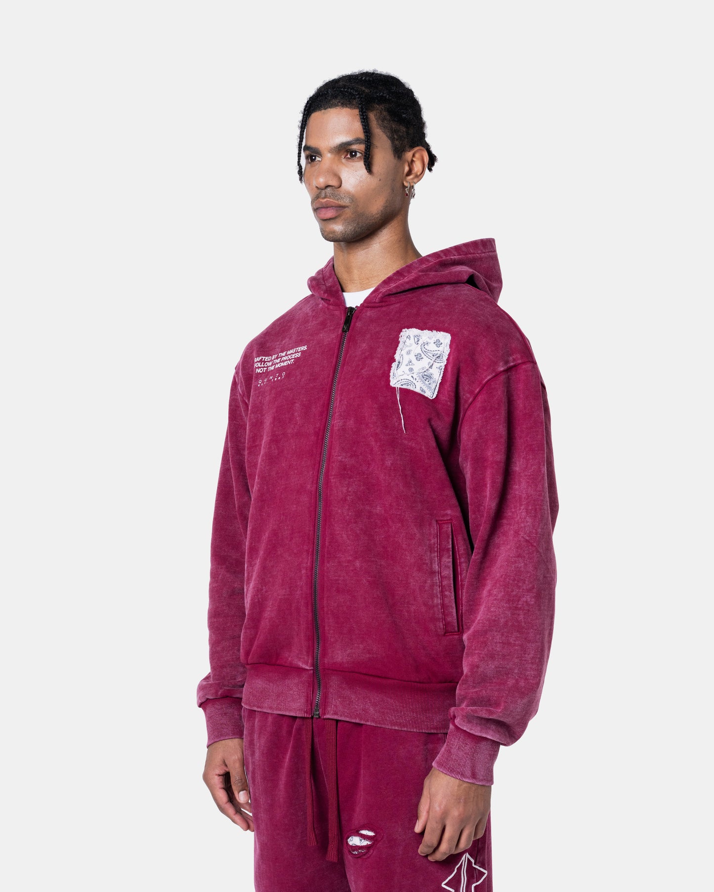 DESTROY ZIPPER HOODIE RED