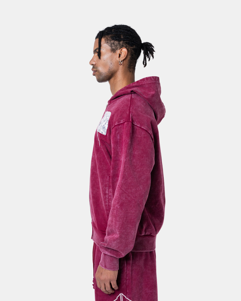 Destroy Zip Hoodie Red