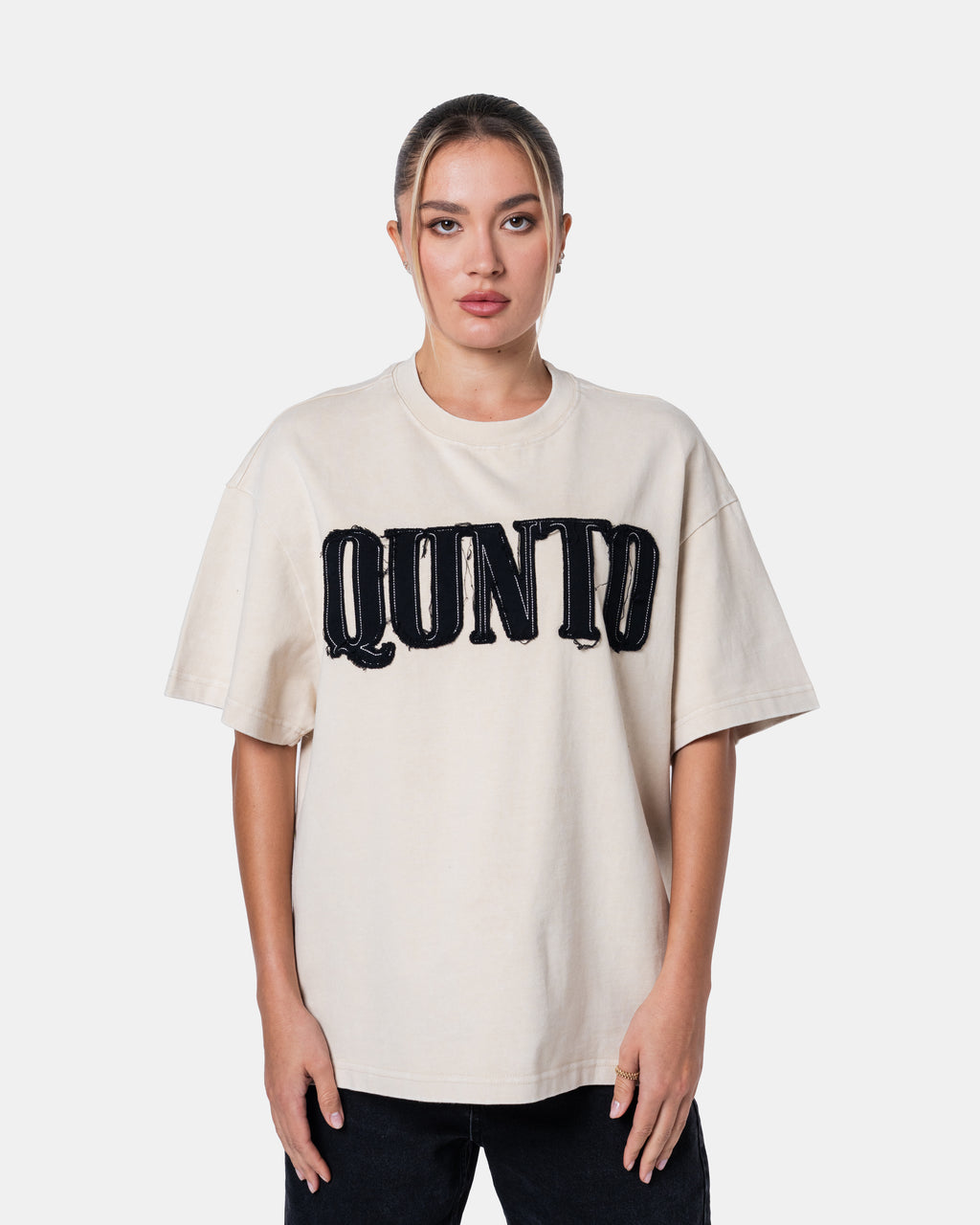 QUNTO Oversized Tee Cream