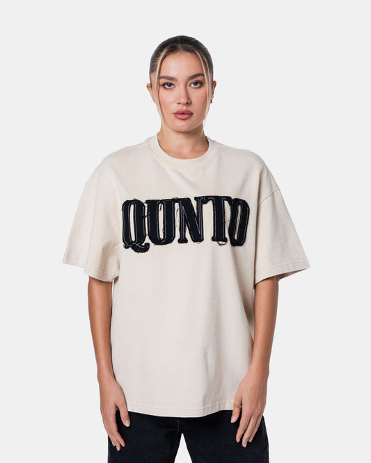 QUNTO OVERSIZE TEE CREAM