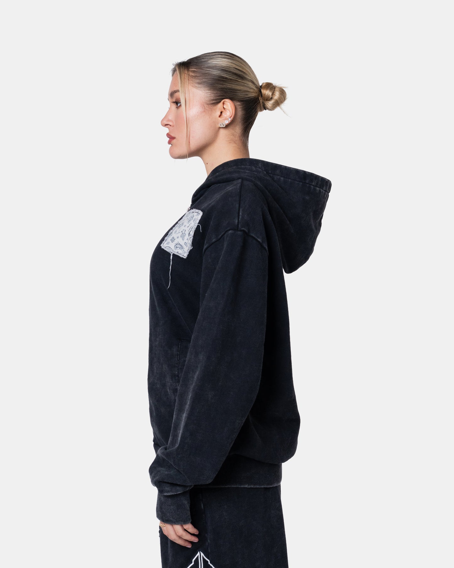 DESTROY ZIPPER HOODIE BLACK