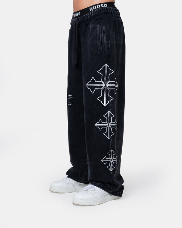 Destroyed Pants Black