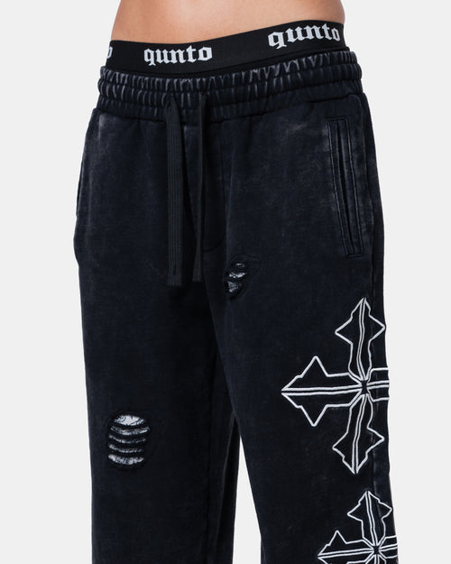 Destroyed Pants Black