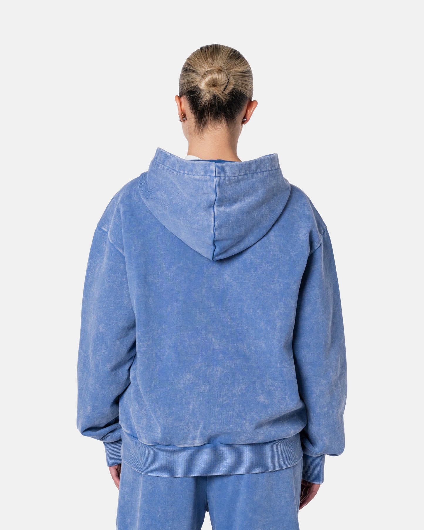 DESTROY ZIPPER HOODIE BLUE