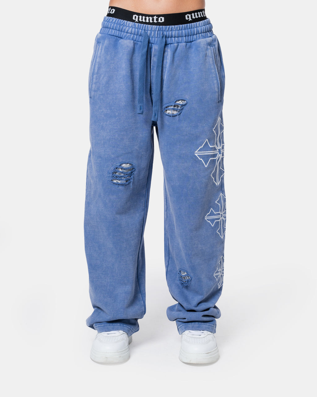Destroyed Blue Pants