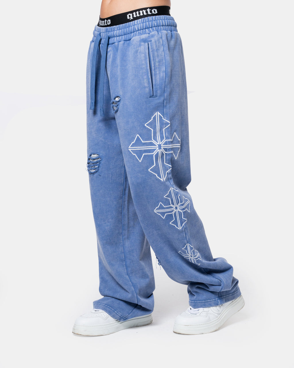 Destroyed Blue Pants
